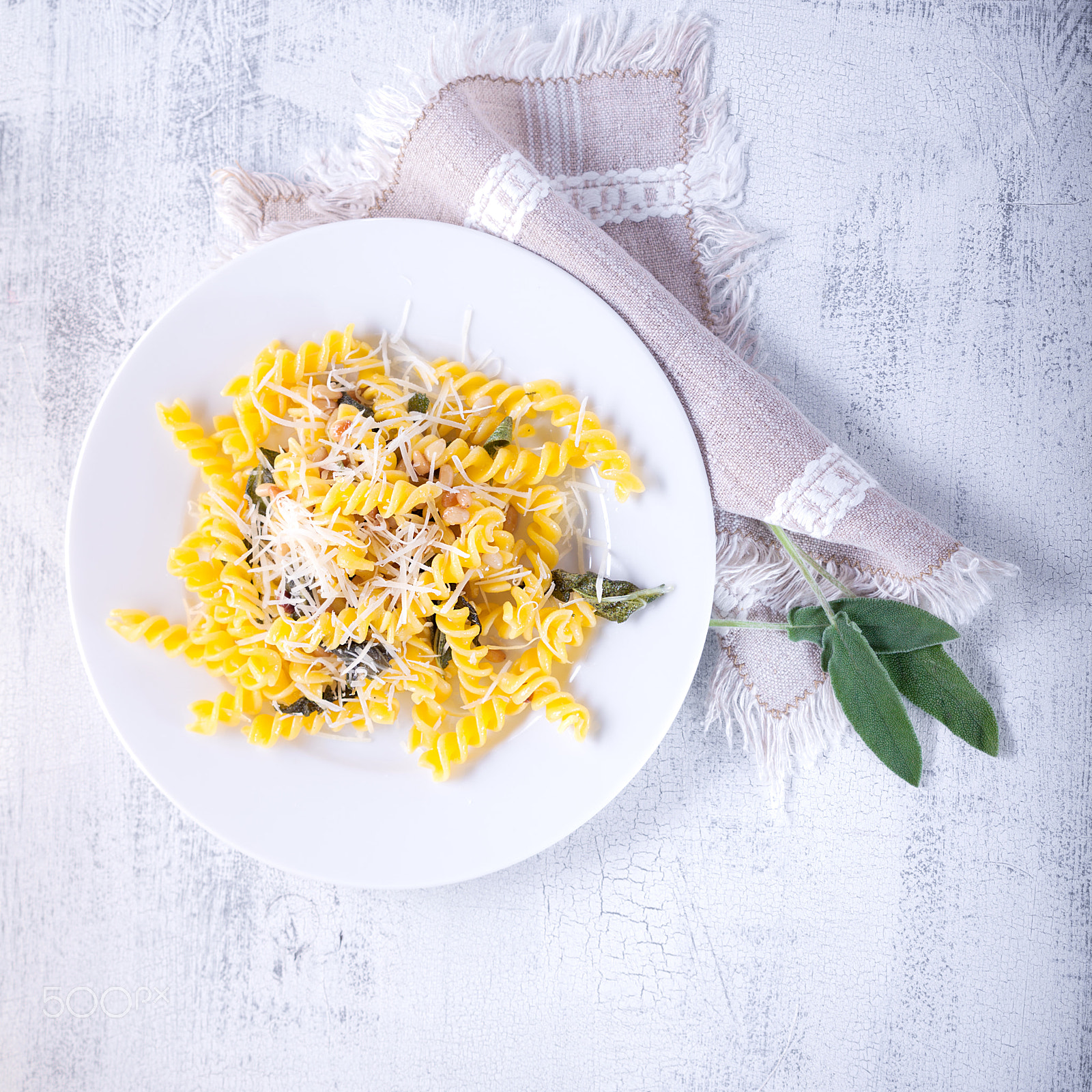 Canon EOS 5D Mark II sample photo. Pasta with garlic and sage photography