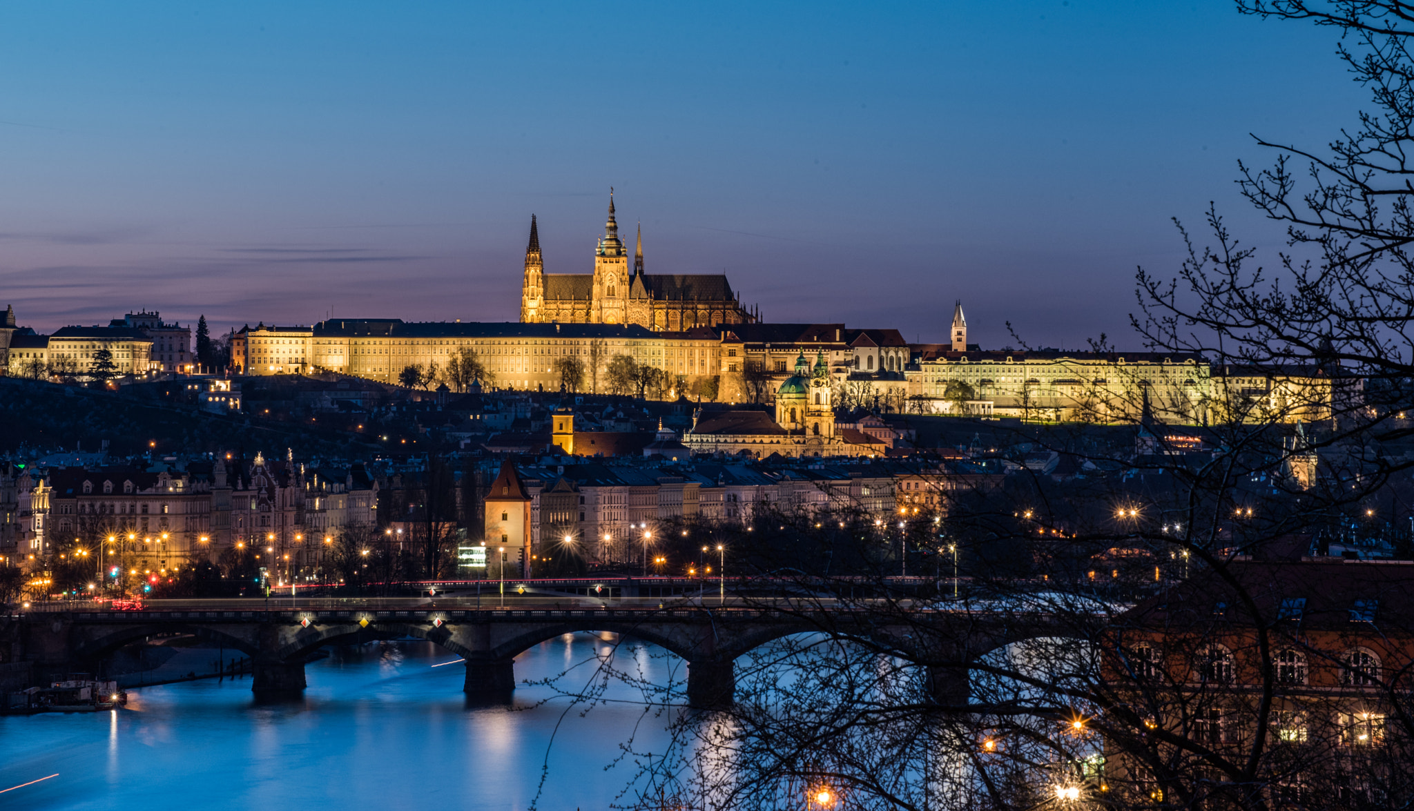 Nikon D750 sample photo. Prague castle - view from vysehrad photography