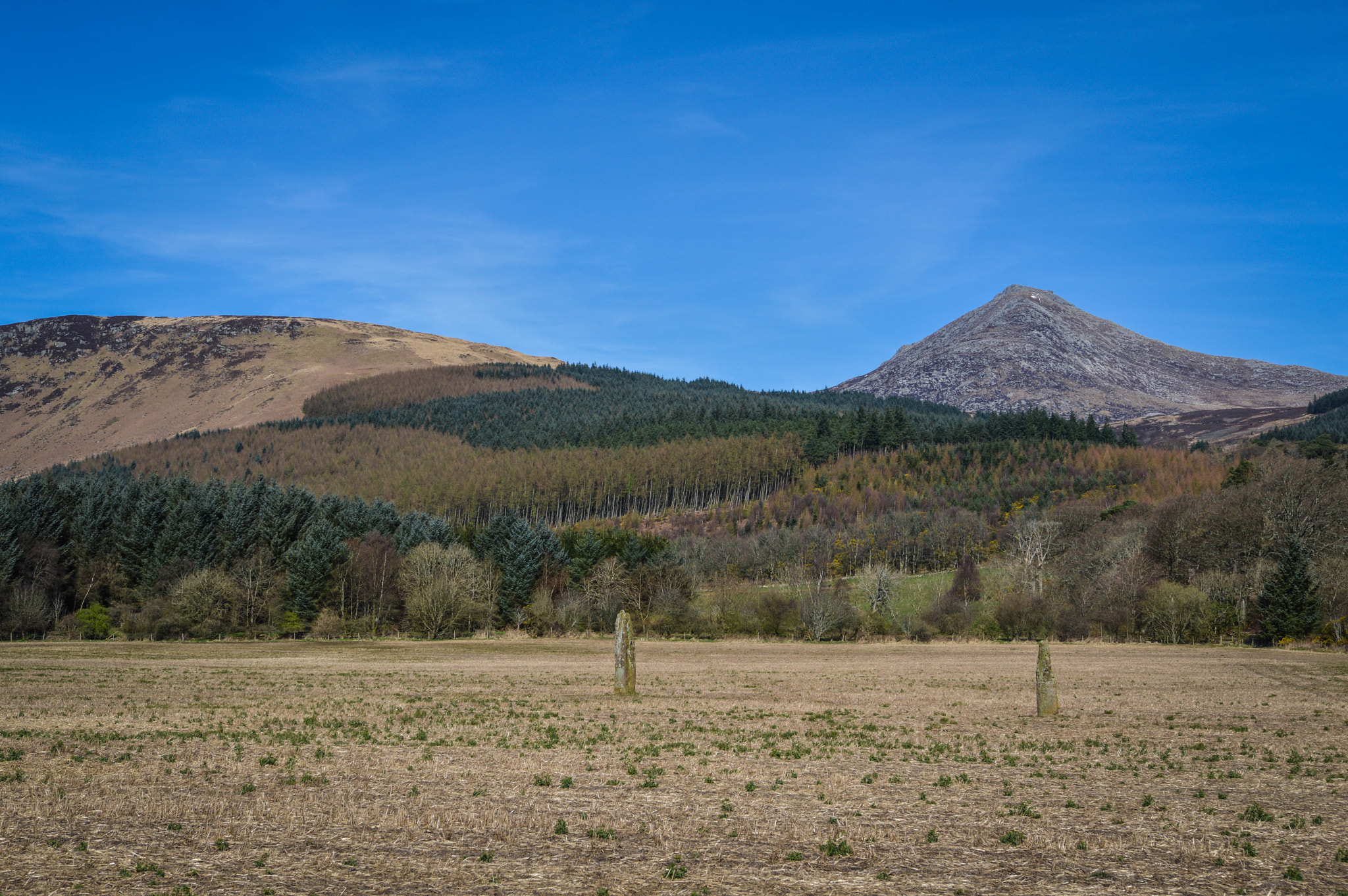 Nikon D3200 sample photo. Isle of arran - standing stones and goatfell photography