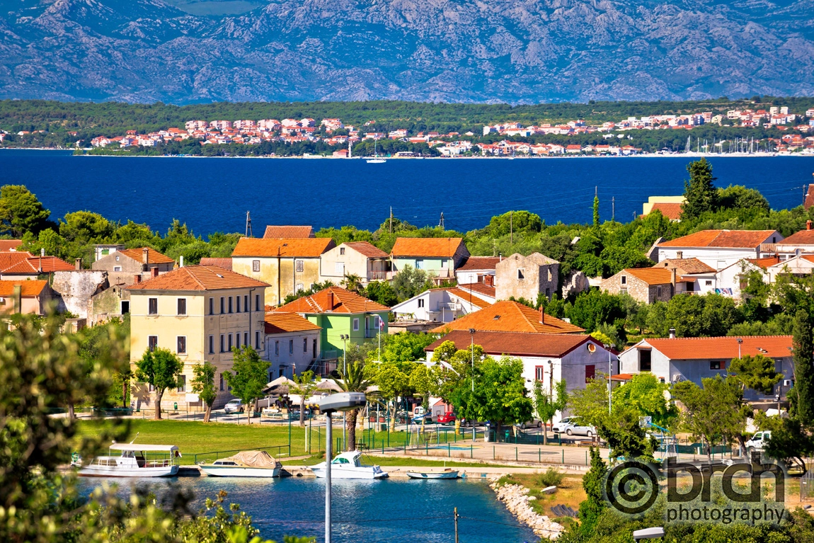 Canon EF 70-300mm F4-5.6L IS USM sample photo. Sutomscica village and zadar channel view photography