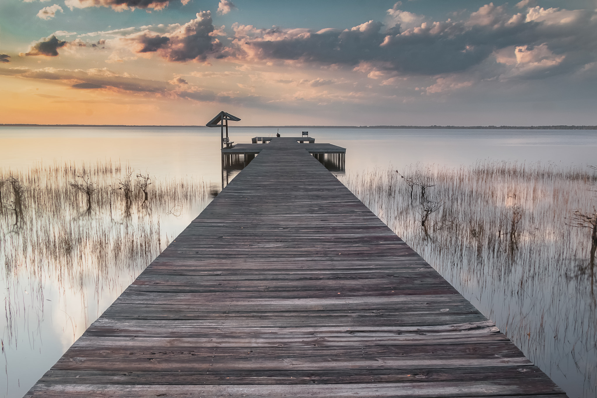 Canon EOS 750D (EOS Rebel T6i / EOS Kiss X8i) sample photo. Sunset at lake waccamaw photography