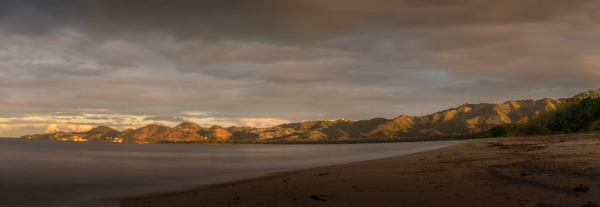 Sony Alpha NEX-7 + Sony E 18-55mm F3.5-5.6 OSS sample photo. Anasco hills  at dawn - puerto rico west coast photography