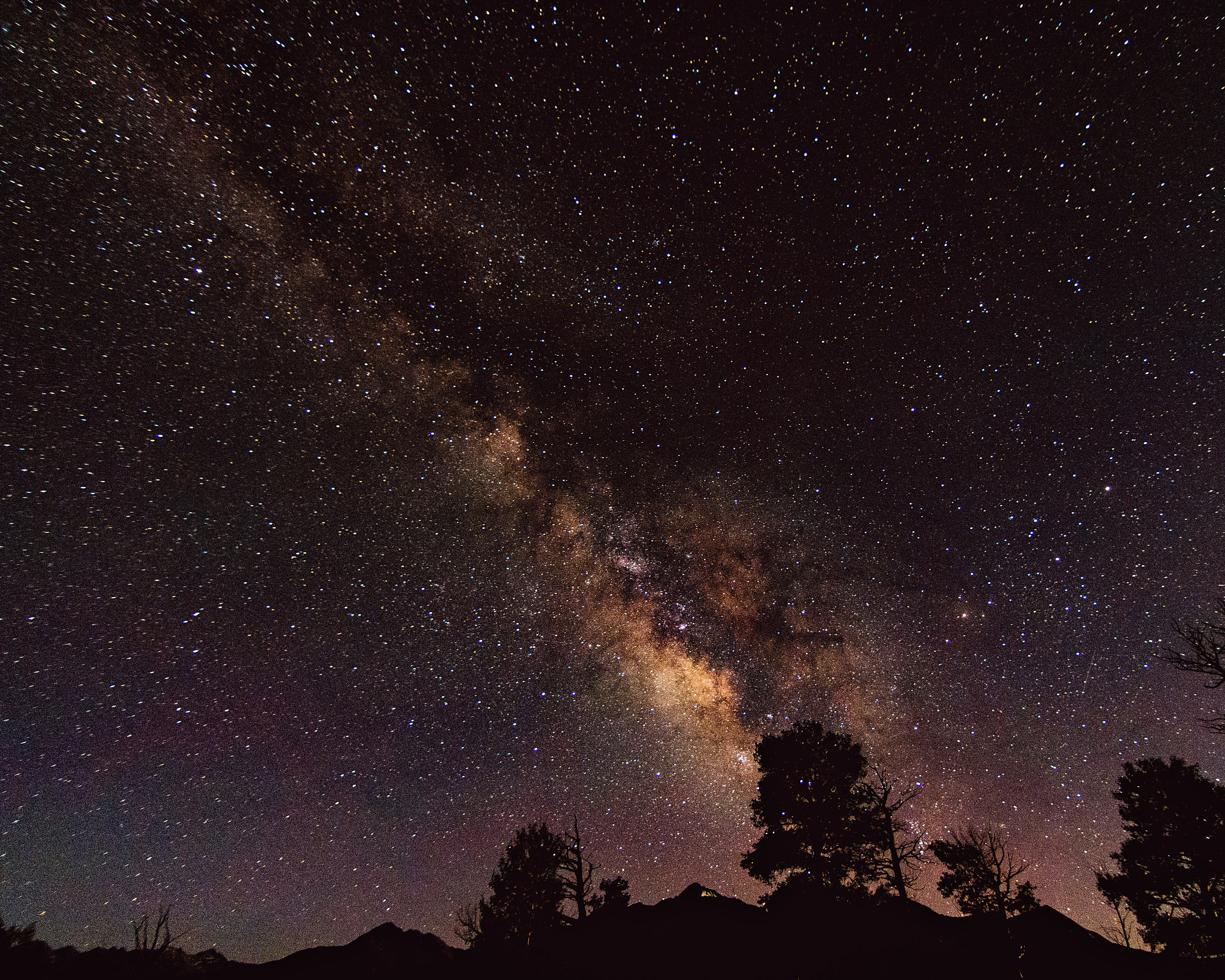 Nikon D7100 sample photo. Milky way over mesa photography