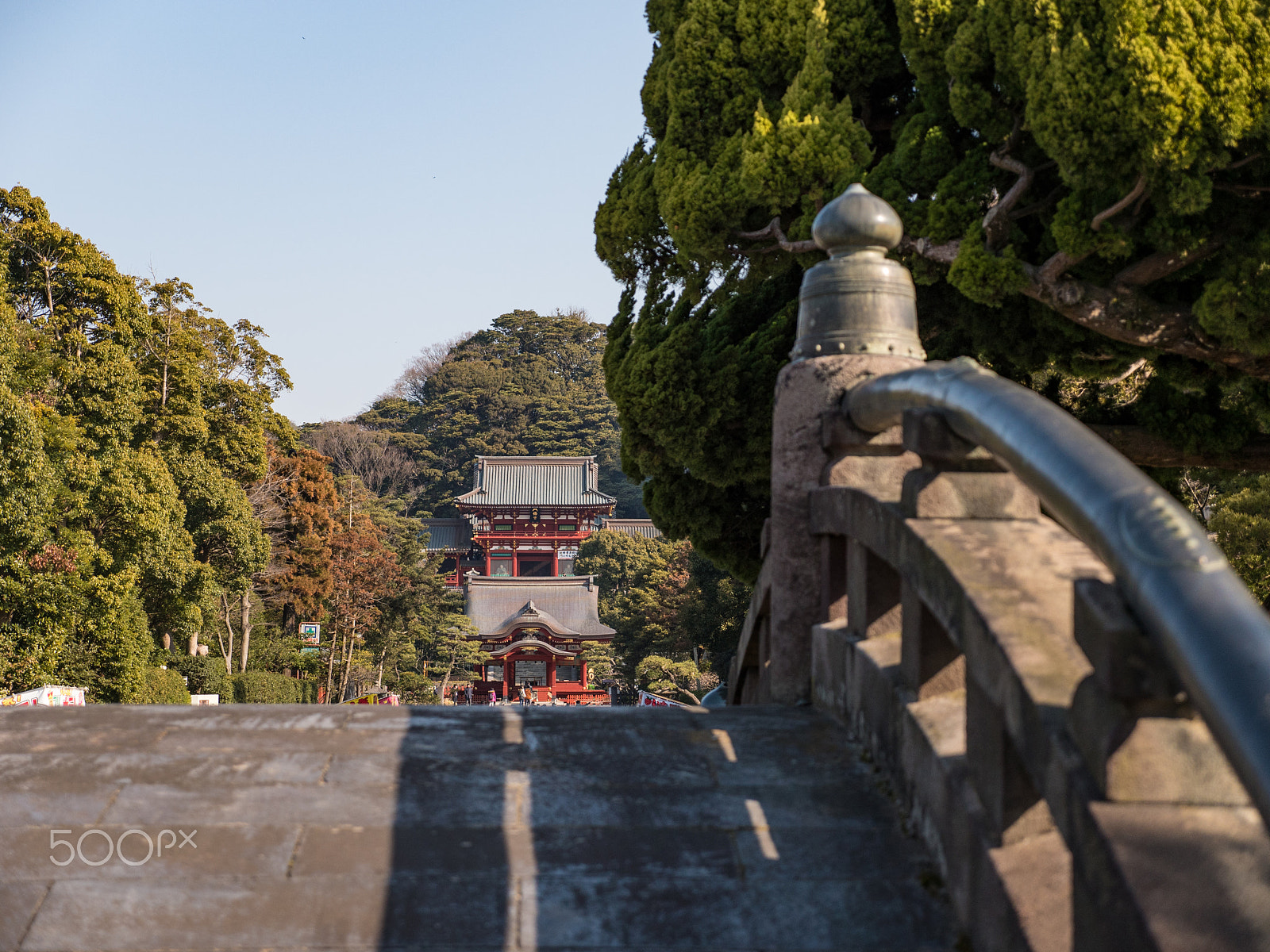 Panasonic Lumix G X Vario 12-35mm F2.8 ASPH Power OIS sample photo. Tsurugaoka hachiman-gū approch photography