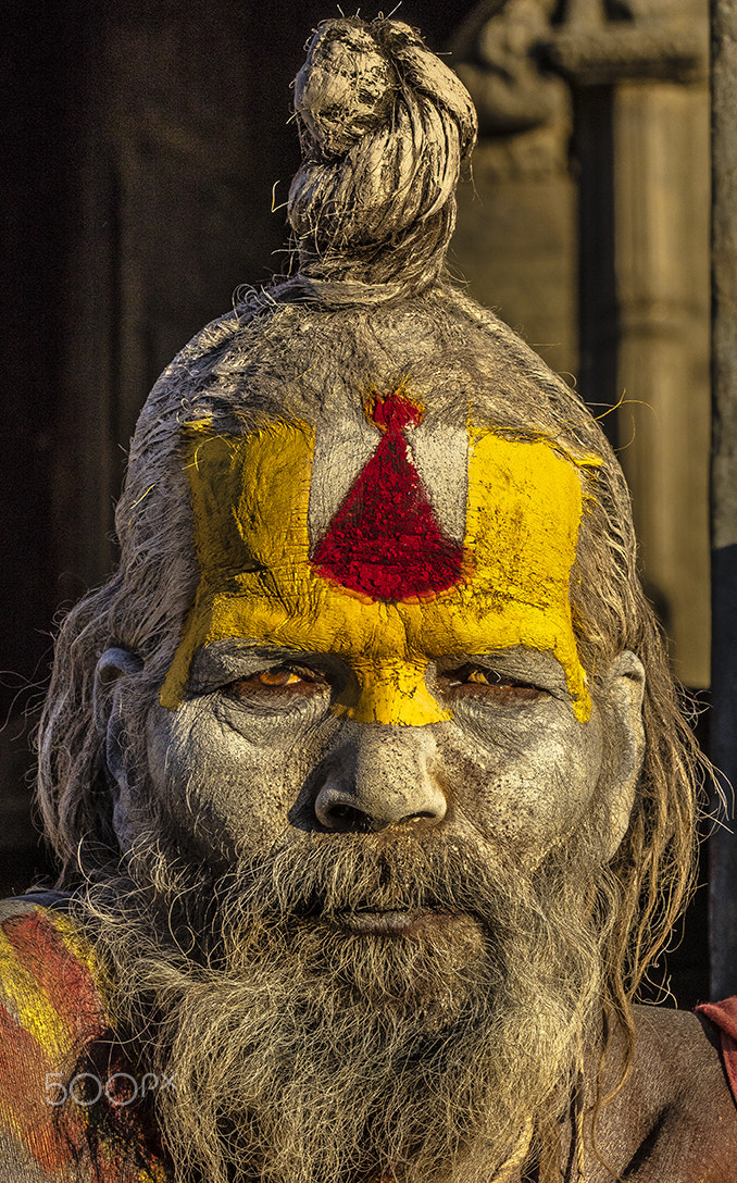 Canon EF 100mm F2.8L Macro IS USM sample photo. The colors of a sadhu photography