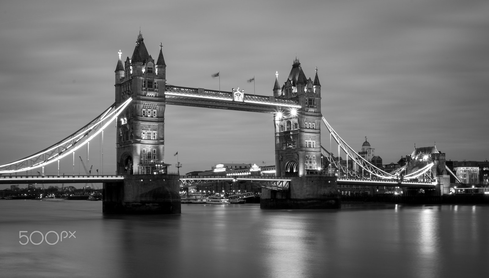 Canon EF-S 24mm F2.8 STM sample photo. Tower bridge bnw photography