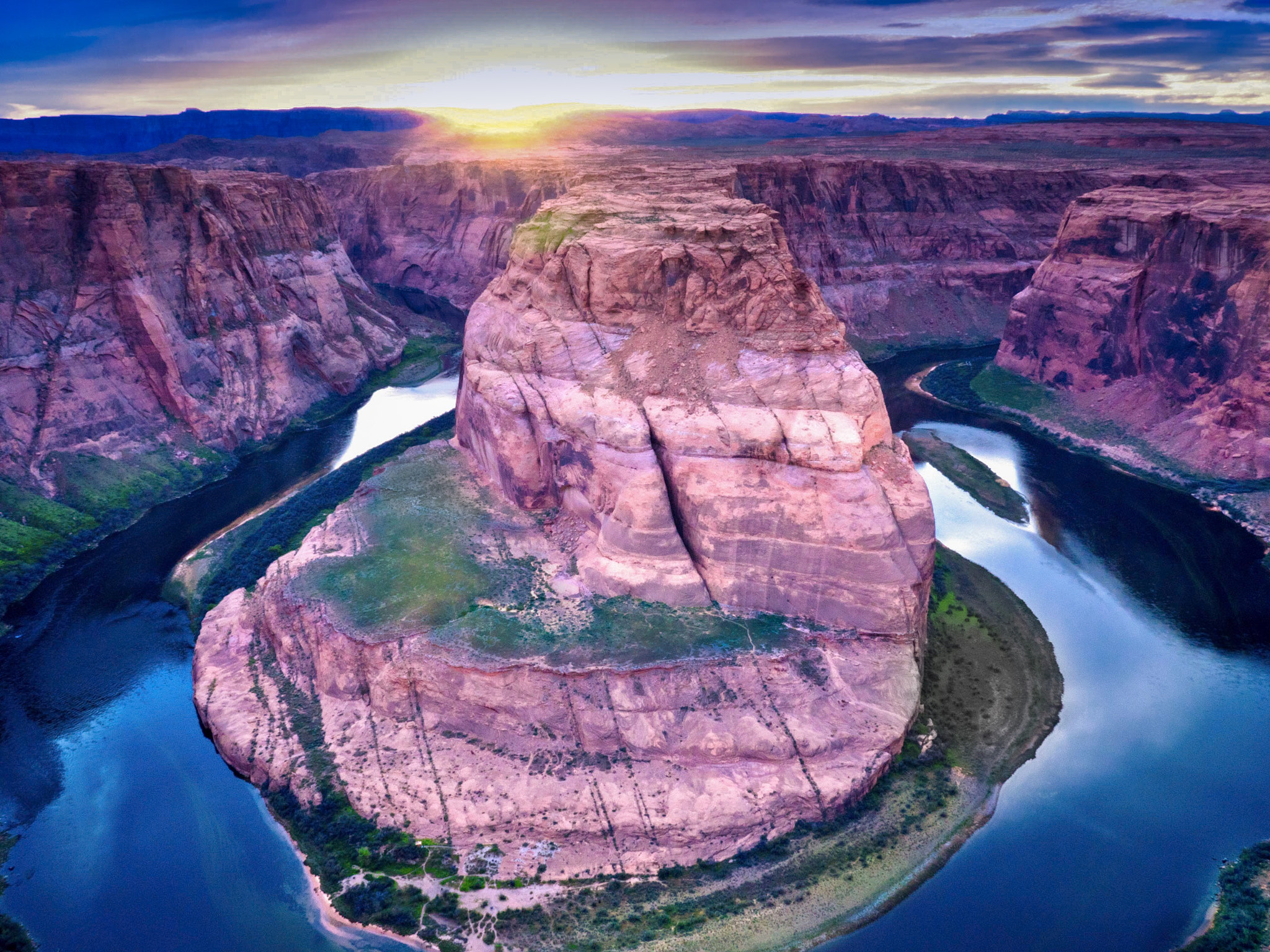 Panasonic Lumix DMC-GX8 + Panasonic Lumix G 14mm F2.5 ASPH sample photo. Horseshoe bend photography