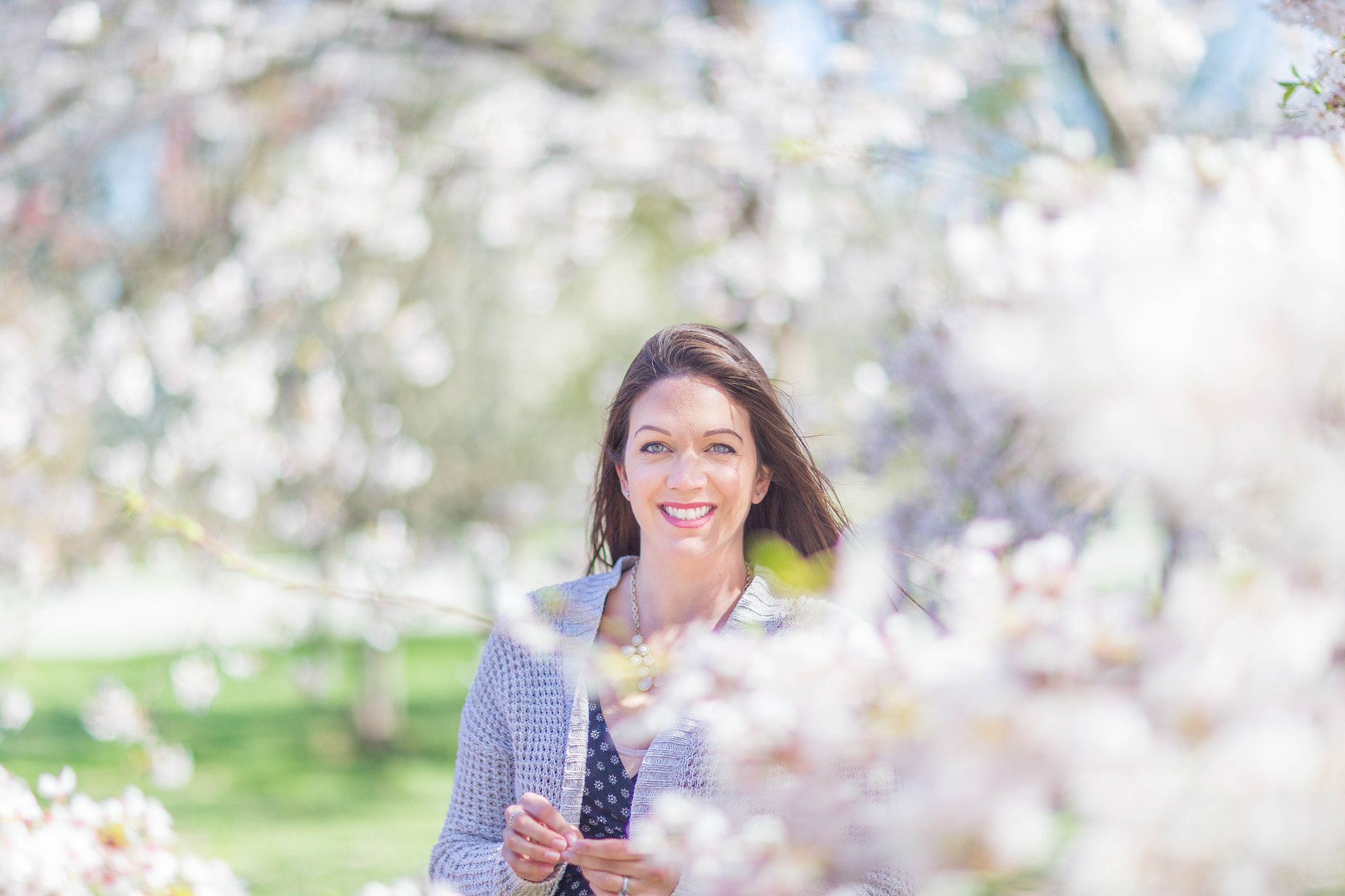 Canon EOS 6D + Canon EF 85mm F1.2L II USM sample photo. My beautiful wife at cherry blossom festival washington, d.c. photography