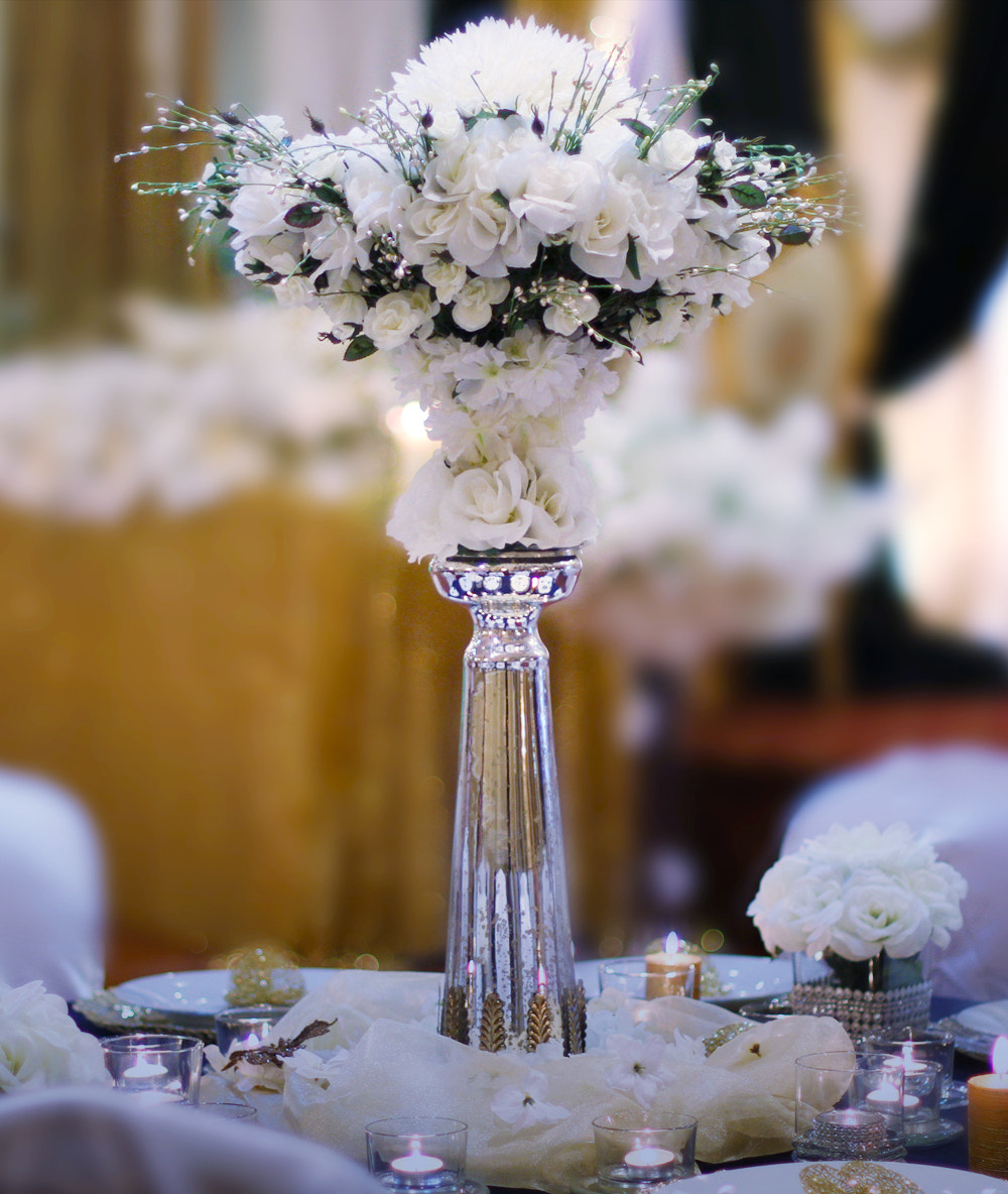 Canon EOS 7D + Canon EF 50mm F1.4 USM sample photo. Chic decor centerpiece photography