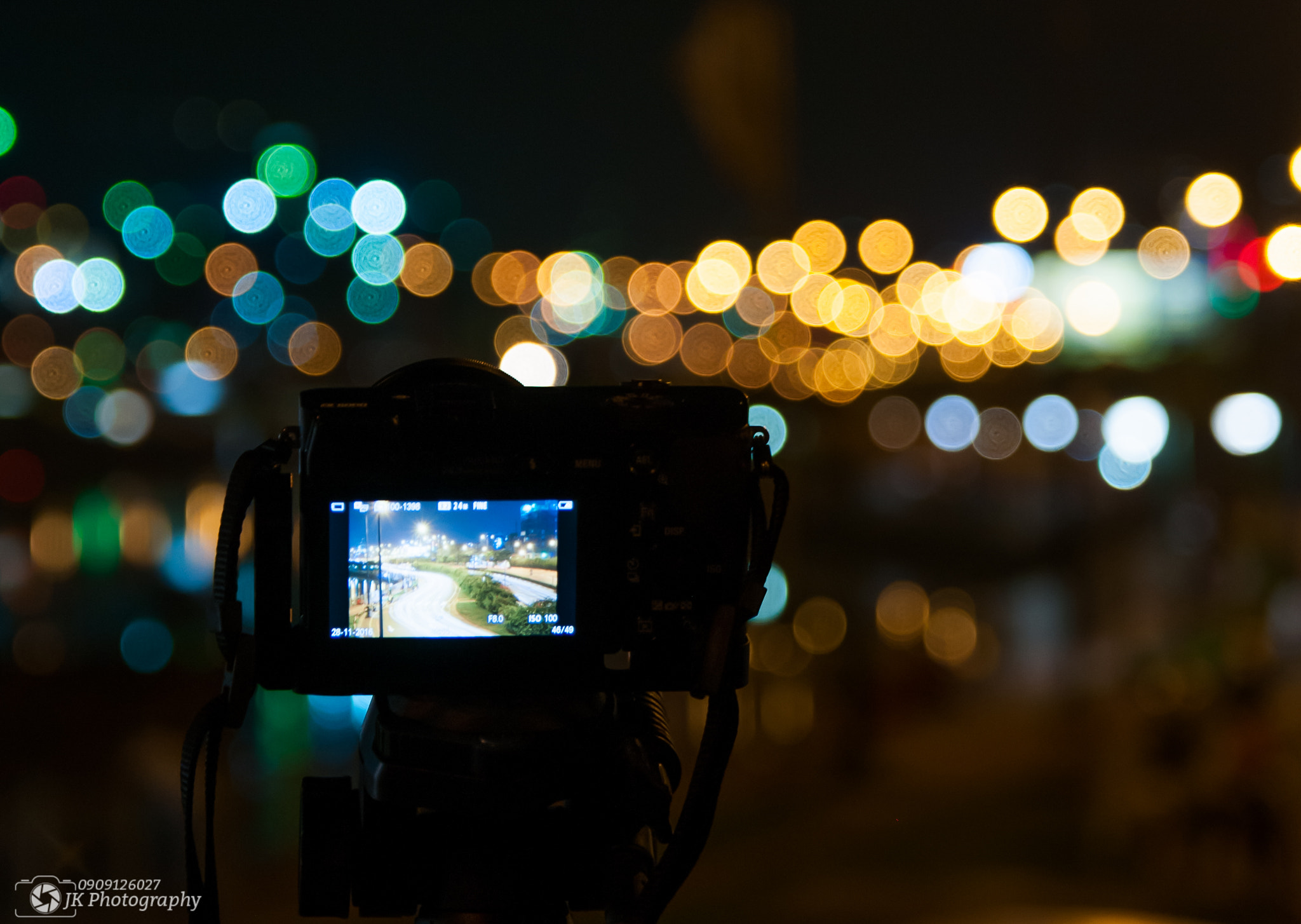 Nikon D300 sample photo. Night bubble photography