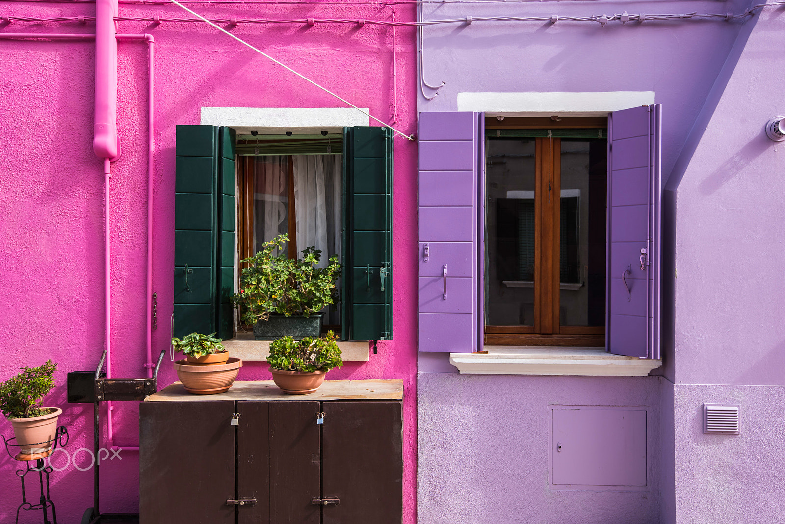 Nikon D810 sample photo. Burano houses photography