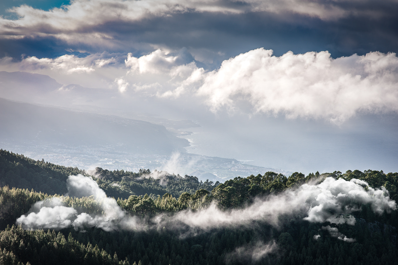 Nikon D3 sample photo. Tenerife clouds photography