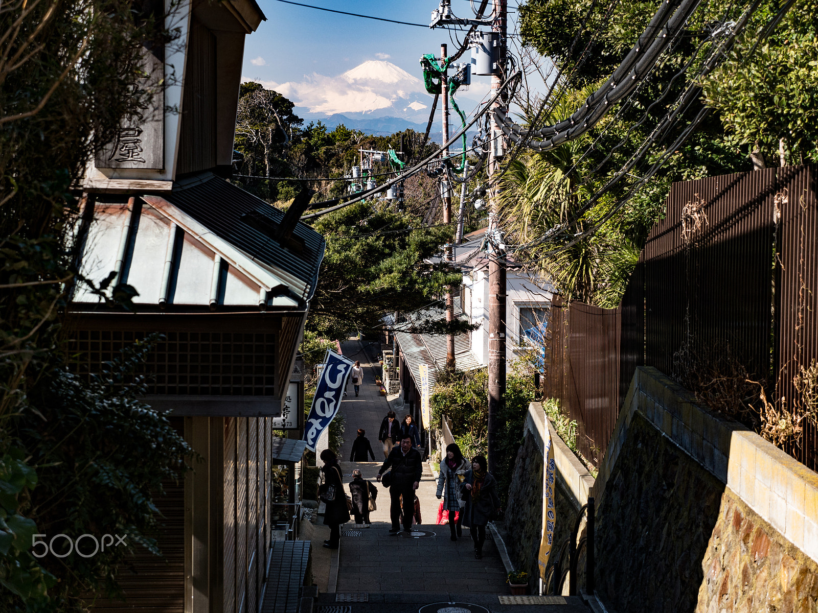 Panasonic Lumix DMC-GH4 sample photo. Mount fuji over enoshima photography