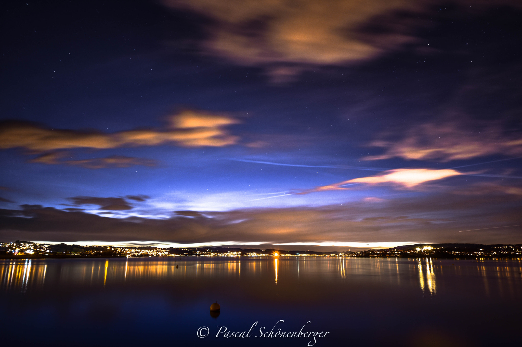 Nikon D7200 sample photo. Lake zürich by night photography