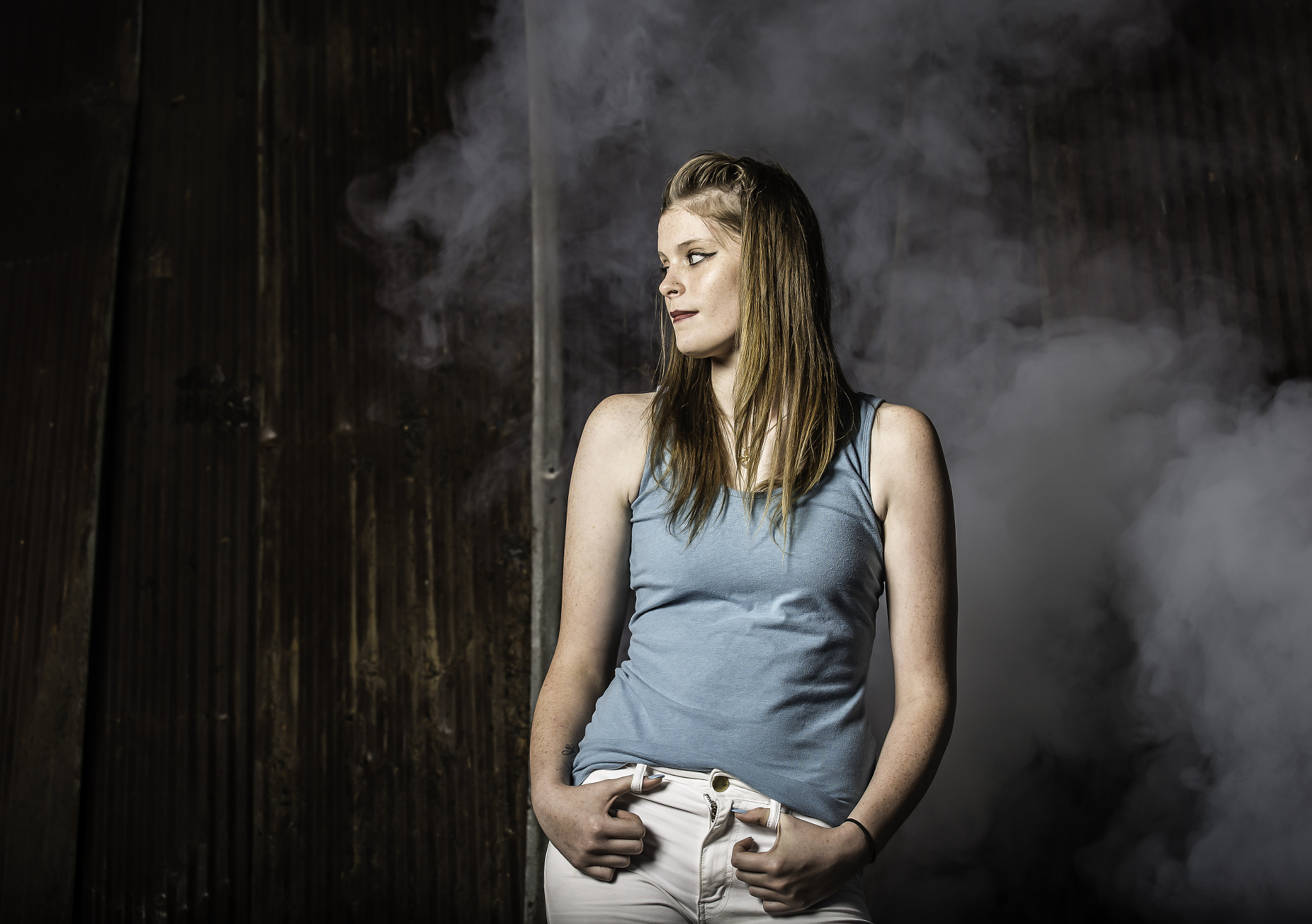 Canon EOS 6D + Canon EF 70-200mm F4L IS USM sample photo. Smoke and lights photography