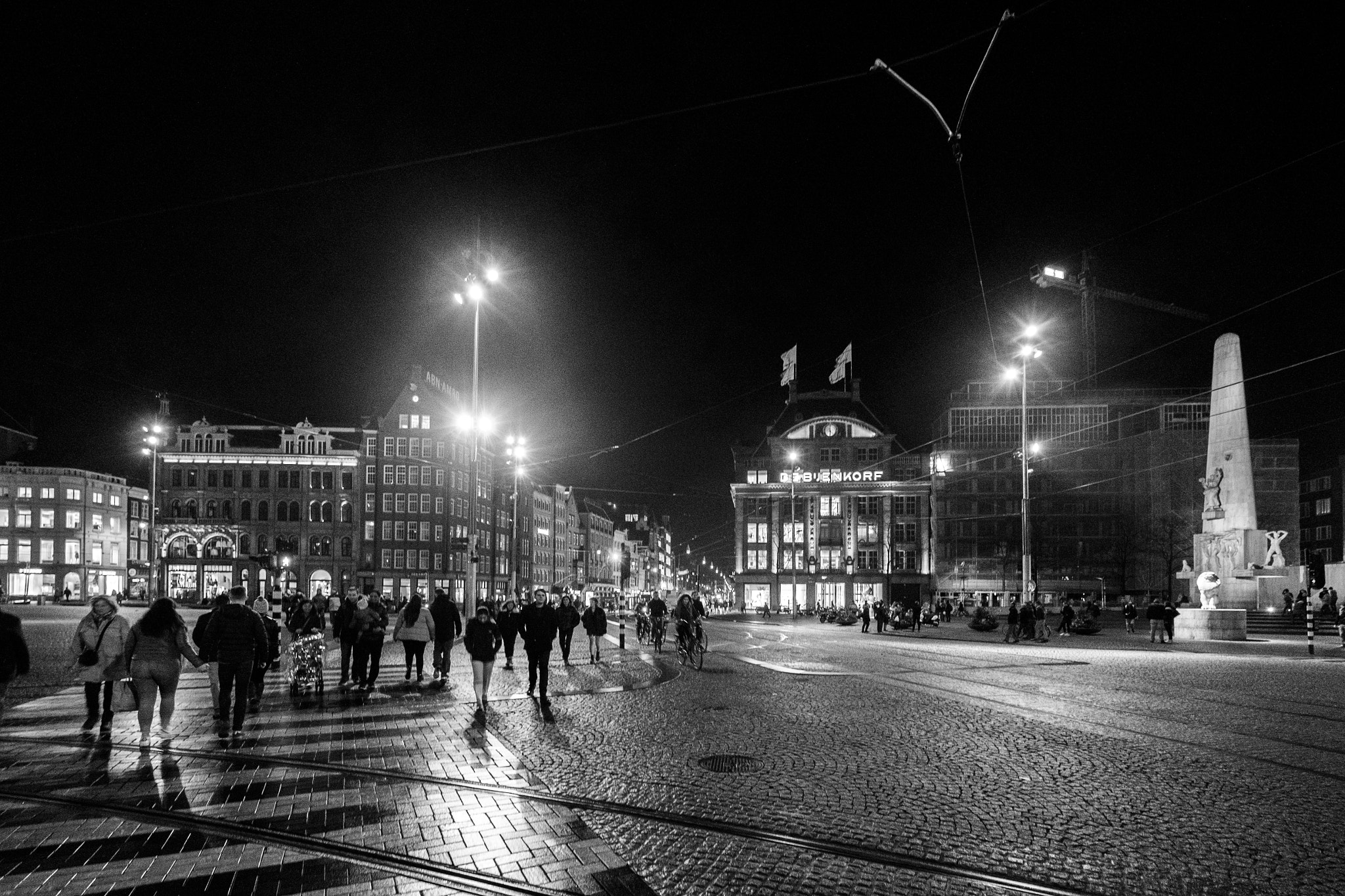 Fujifilm X-Pro1 sample photo. Amsterdam dam square photography