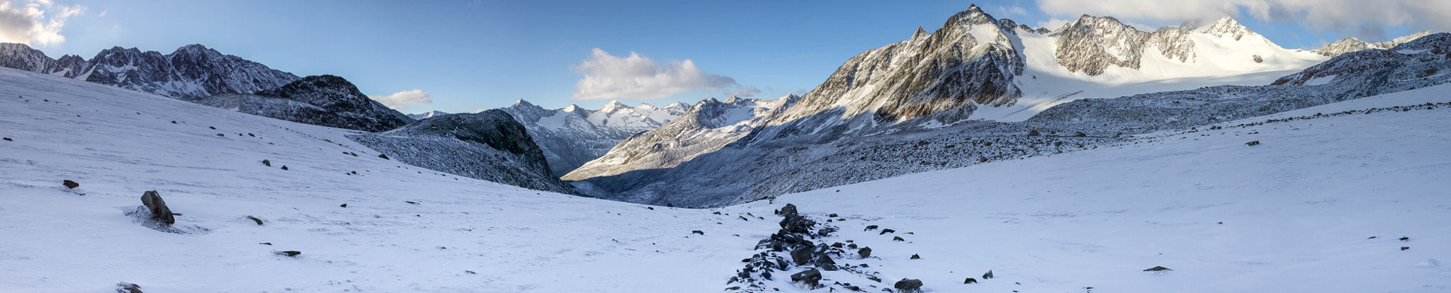 Canon EOS 50D + Sigma 24-70mm F2.8 EX DG Macro sample photo. Wildspitze trip panorama photography