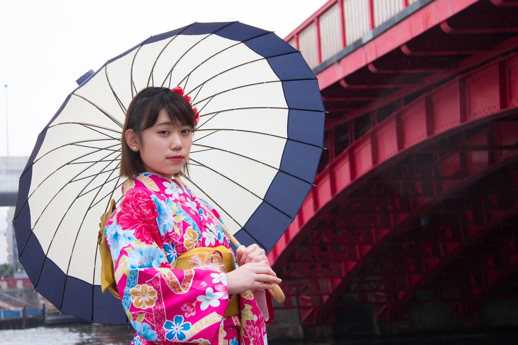 Canon EF-S 17-85mm F4-5.6 IS USM sample photo. Kimono lady photography
