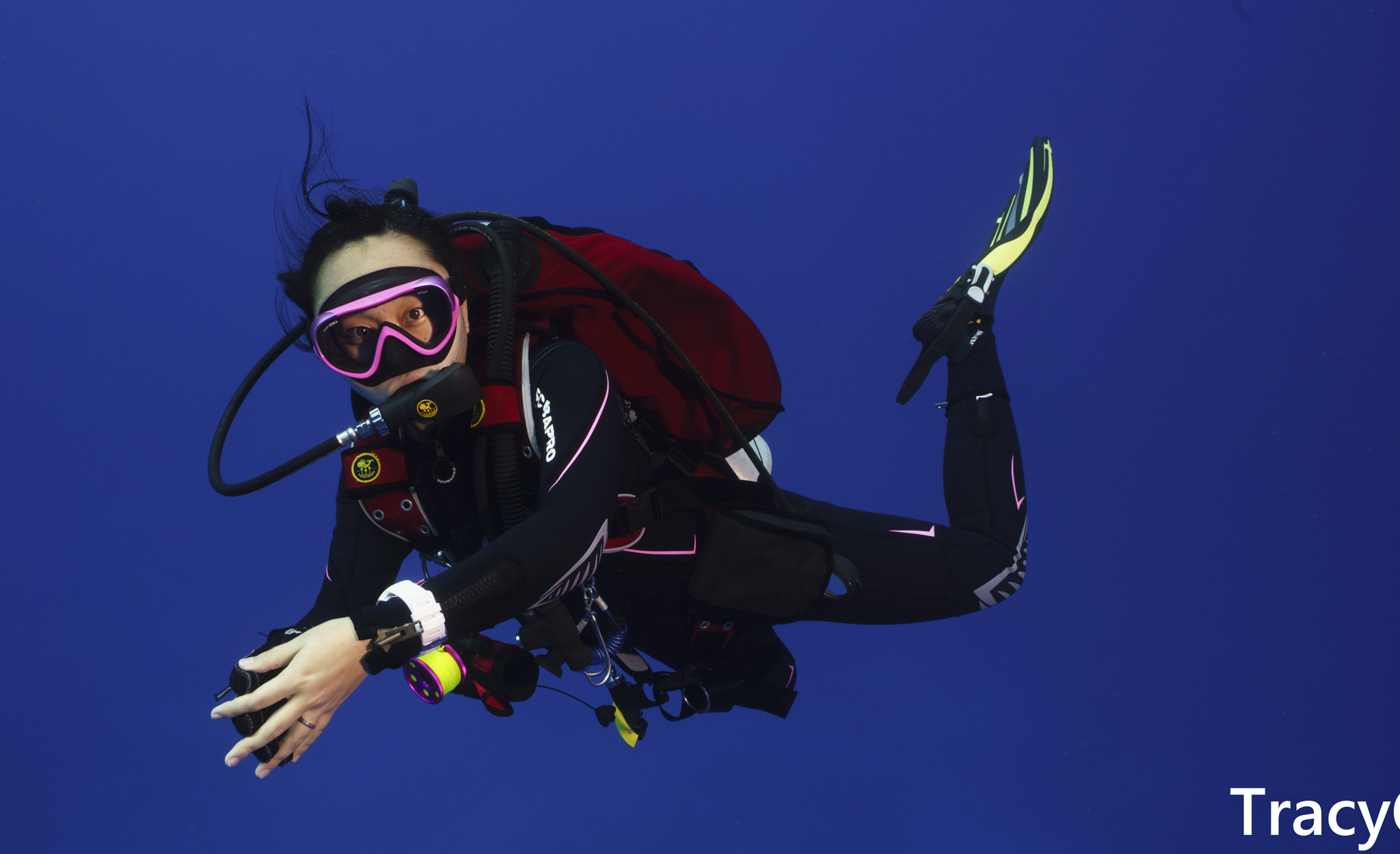 Sony a7R II + Sony Vario-Tessar T* FE 16-35mm F4 ZA OSS sample photo. 潜水员diver photography