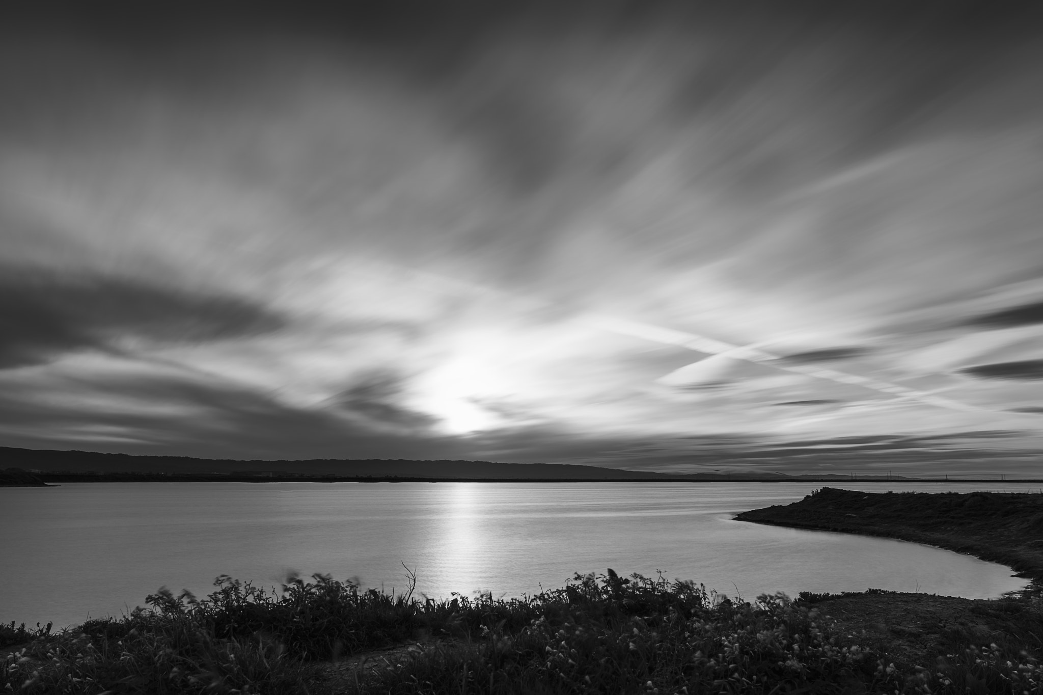Sony a6300 + Canon EF 17-40mm F4L USM sample photo. Sunset at alviso marina county park photography