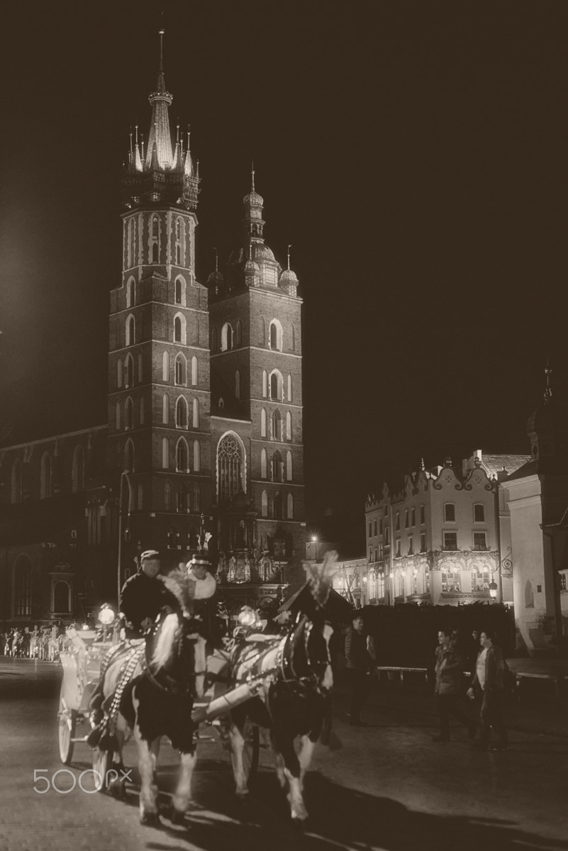 Nikon D800E + AF Nikkor 50mm f/1.8 sample photo. Krakow old town photography