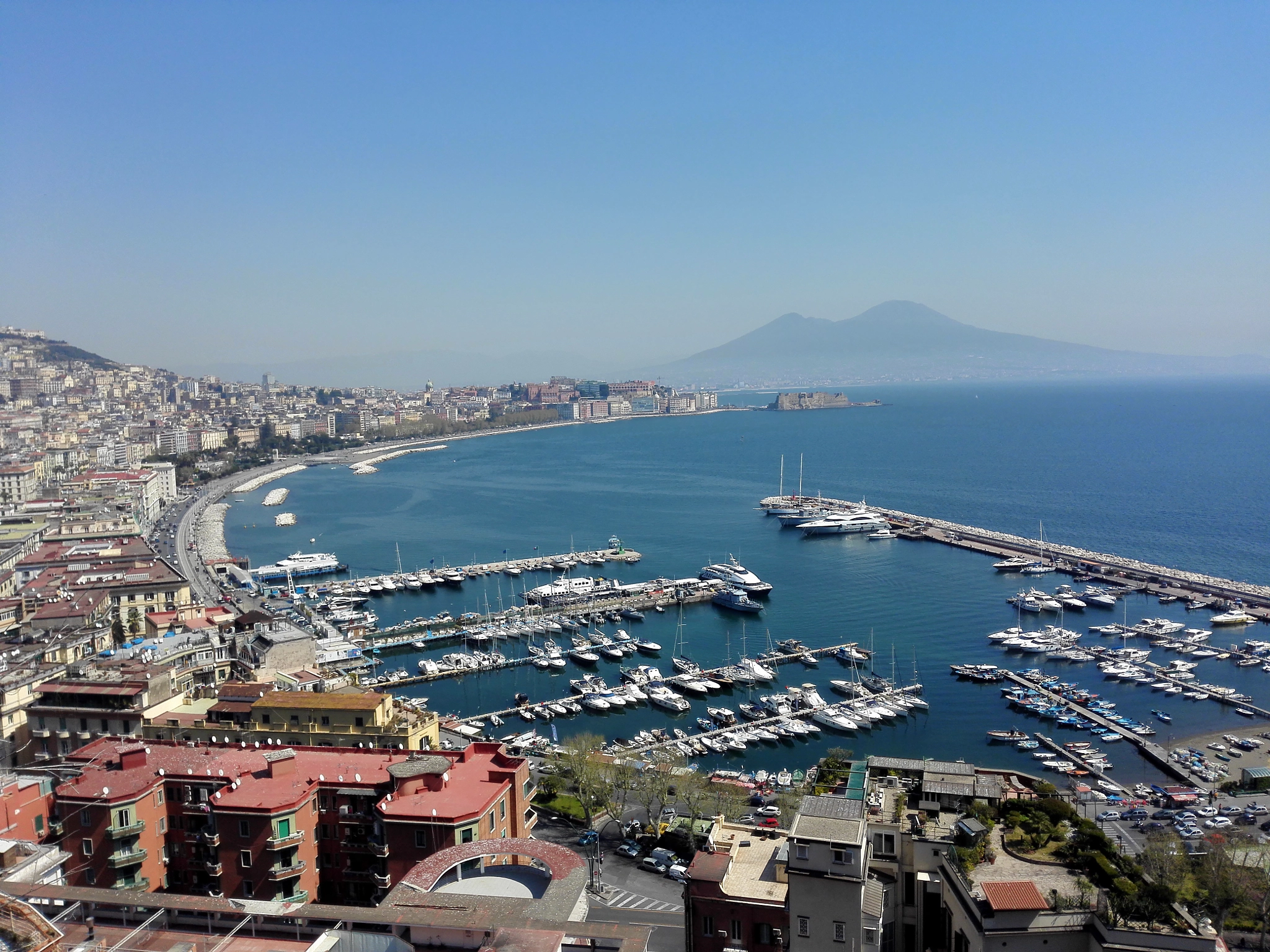 HUAWEI H60-L04 sample photo. Naples and vesuvius photography