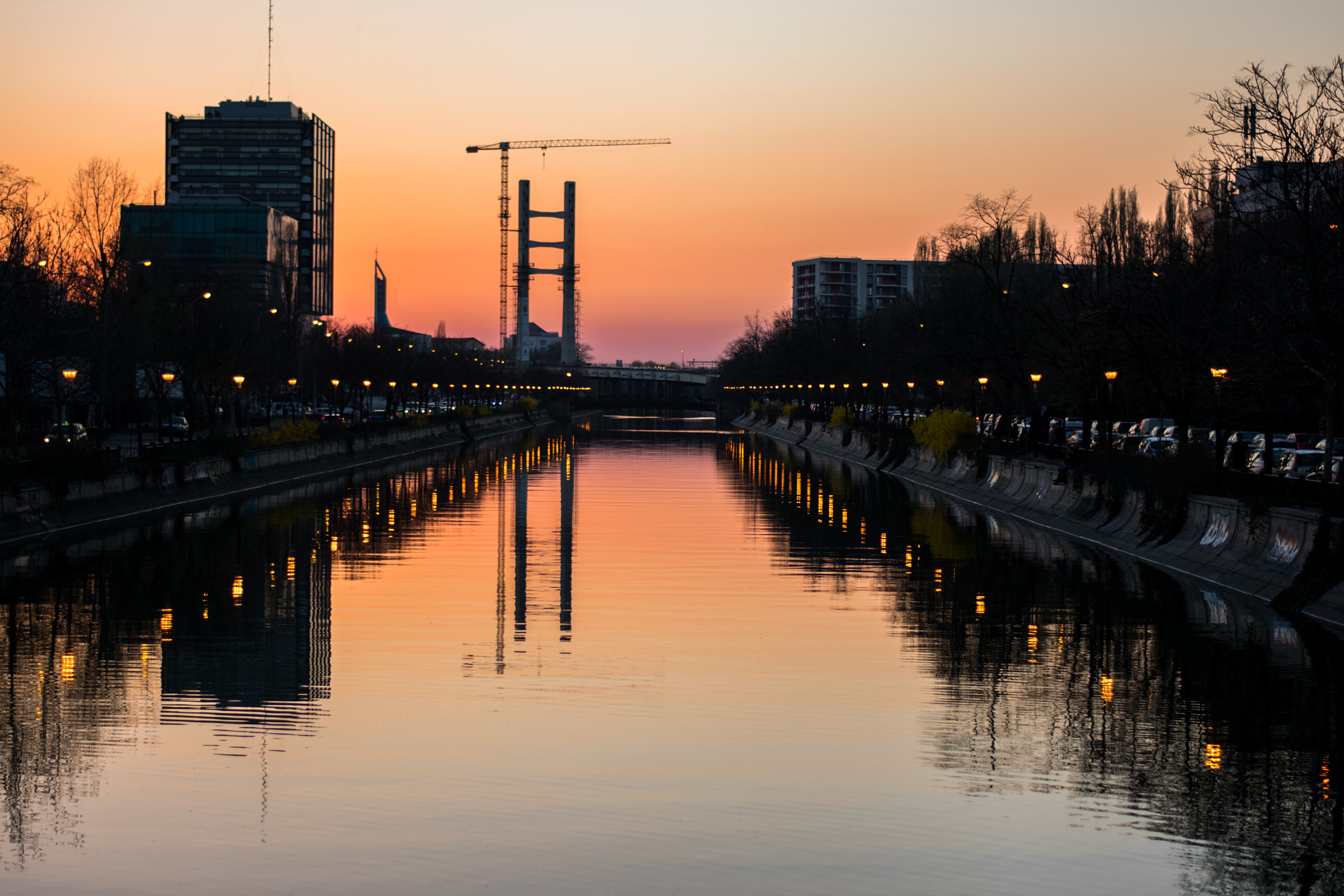 Nikon D3400 sample photo. Sunset over bucharest photography