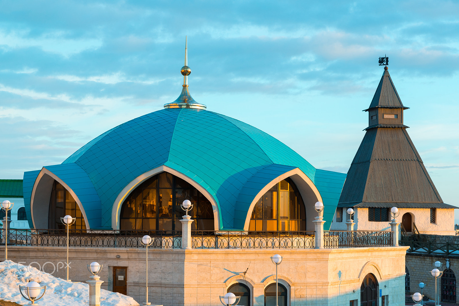 Nikon D600 sample photo. Service pavilion on territory of kazan kremlin in tatarstan, russia photography