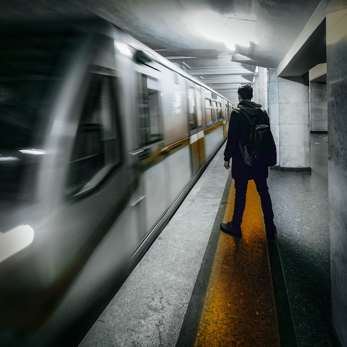 Nikon D810 sample photo. Subway photography