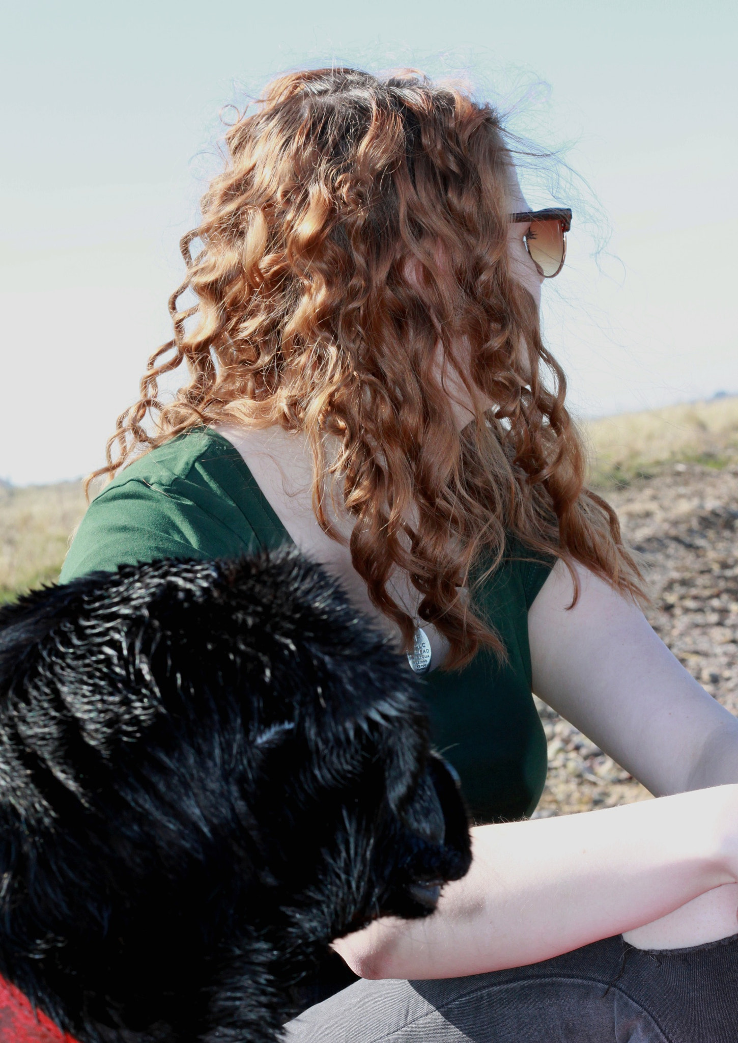 Canon EOS 500D (EOS Rebel T1i / EOS Kiss X3) + Canon EF 50mm F1.8 STM sample photo. One girl and her dog photography