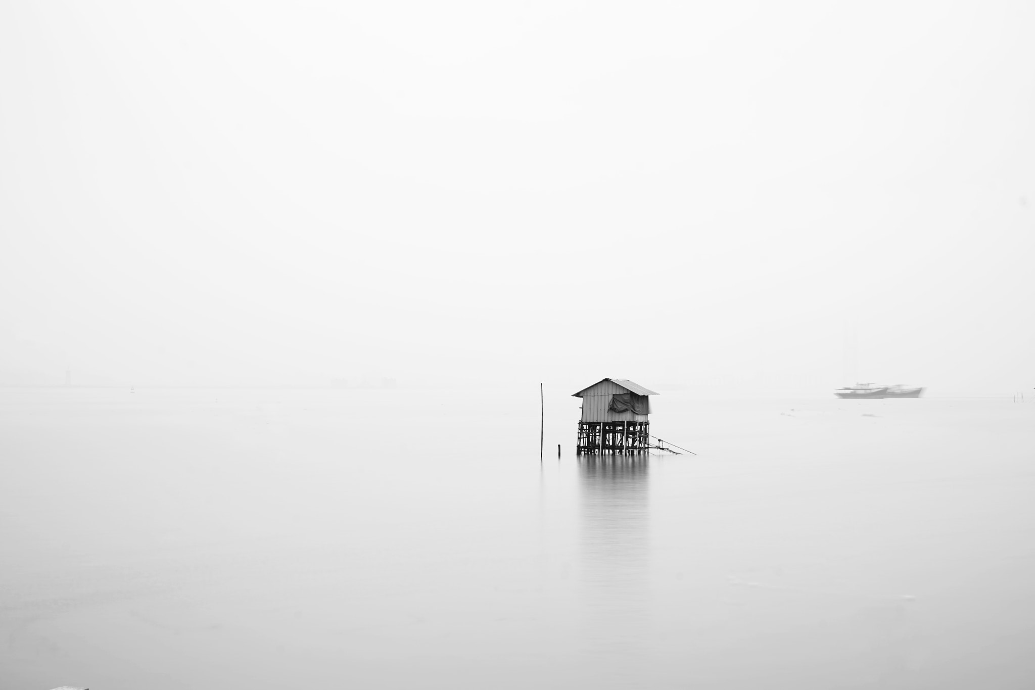 Sony a7R II sample photo. House in water photography