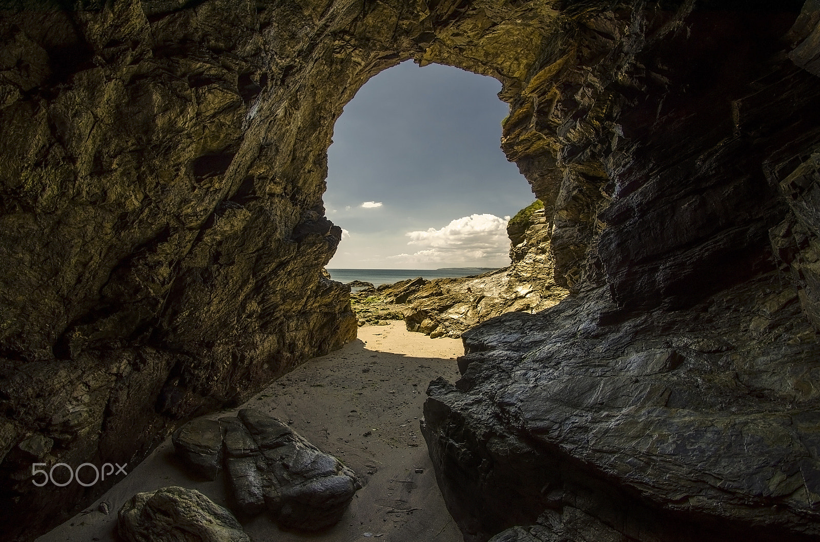 Nikon D5100 sample photo. Cave near carlyon bay, st austell, cornwall, uk. photography