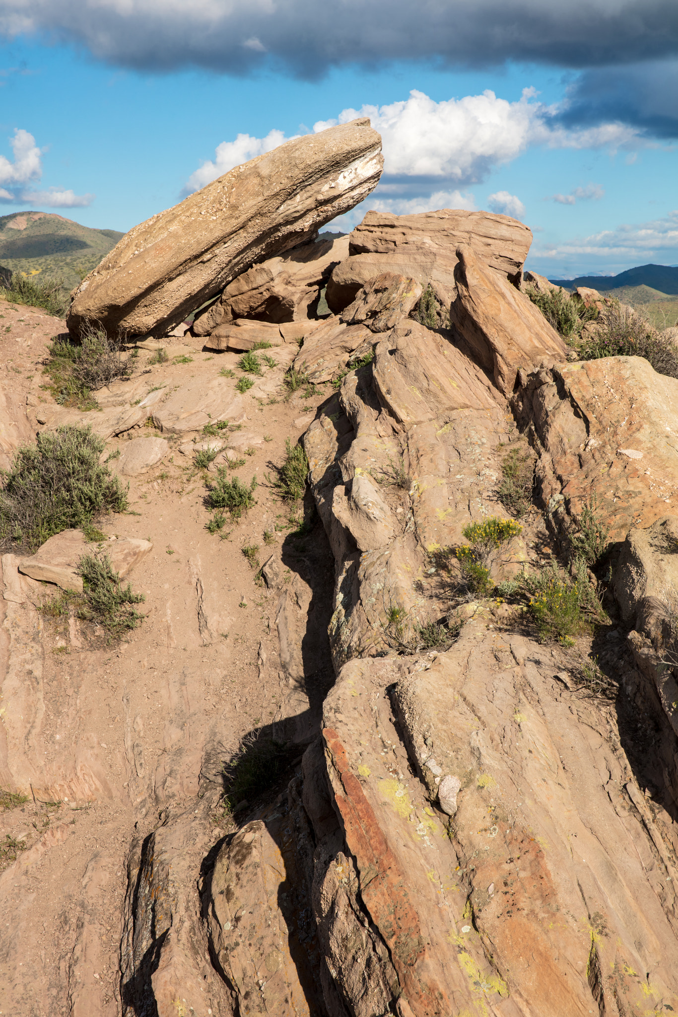 Canon EF 24-70mm F2.8L II USM sample photo. Tipped rock at vasquez photography