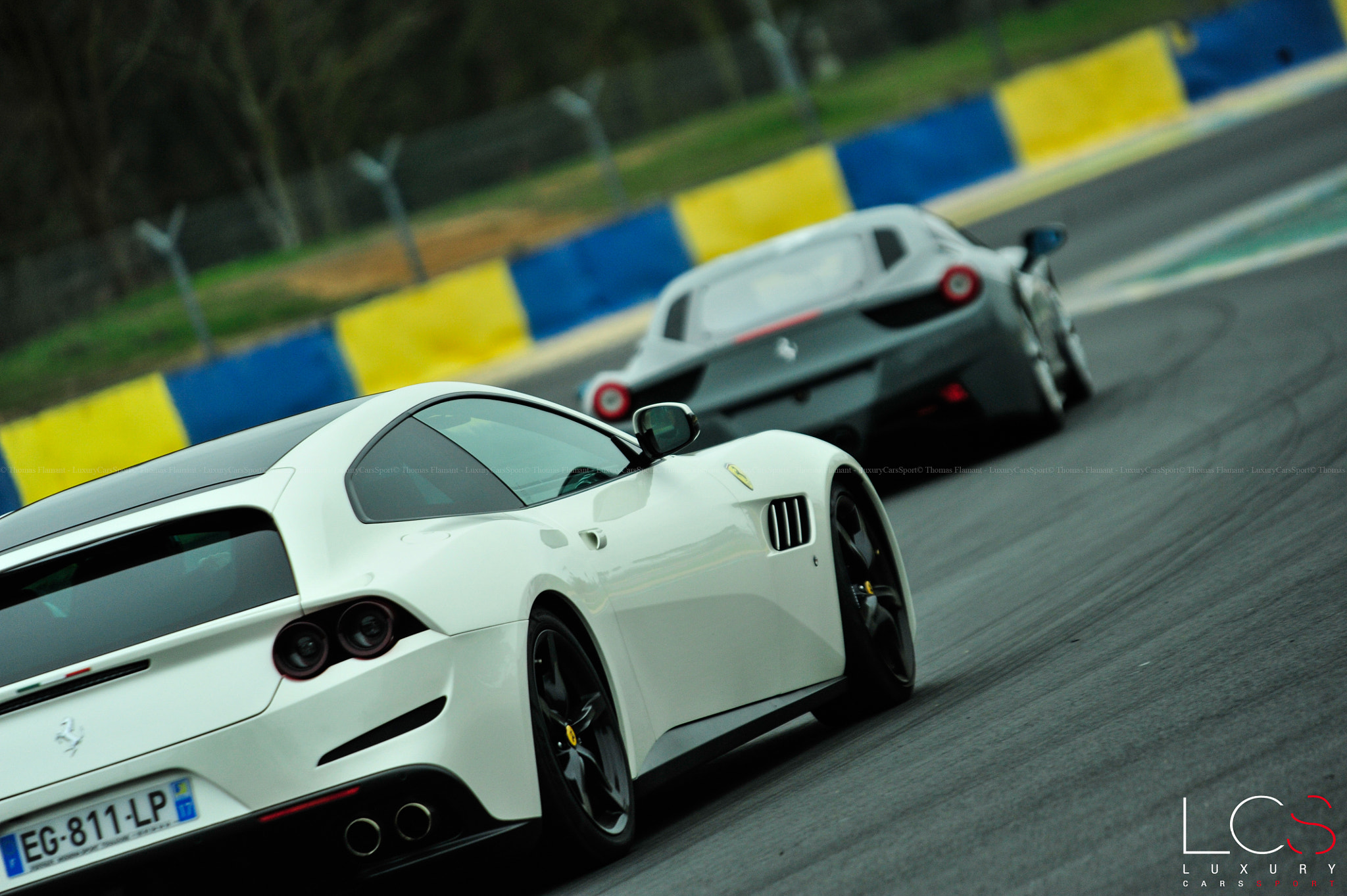Nikon D700 sample photo. Ferrari track gtc4 lusso & 458 challenge photography