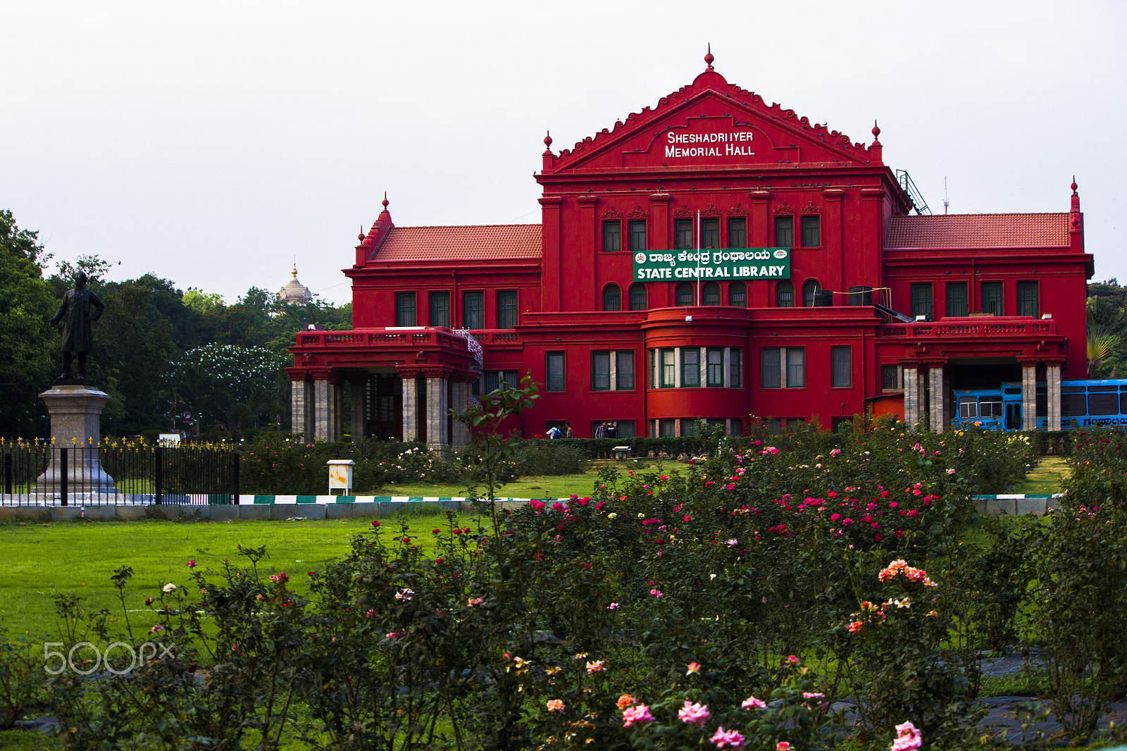 Canon EF-S 55-250mm F4-5.6 IS sample photo. Red building photography