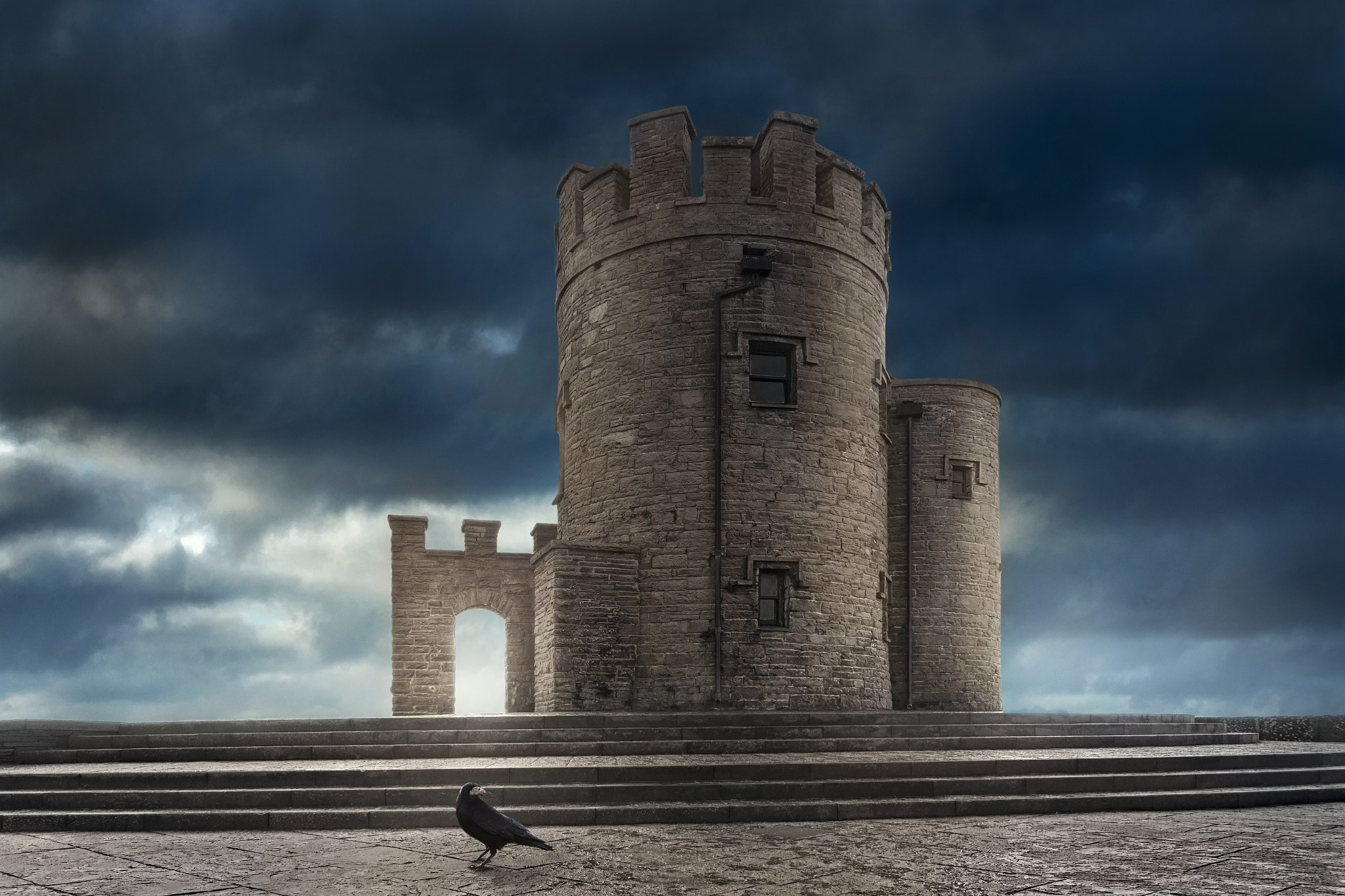 Canon EF-S 17-85mm F4-5.6 IS USM sample photo. O'briens tower and raven photography
