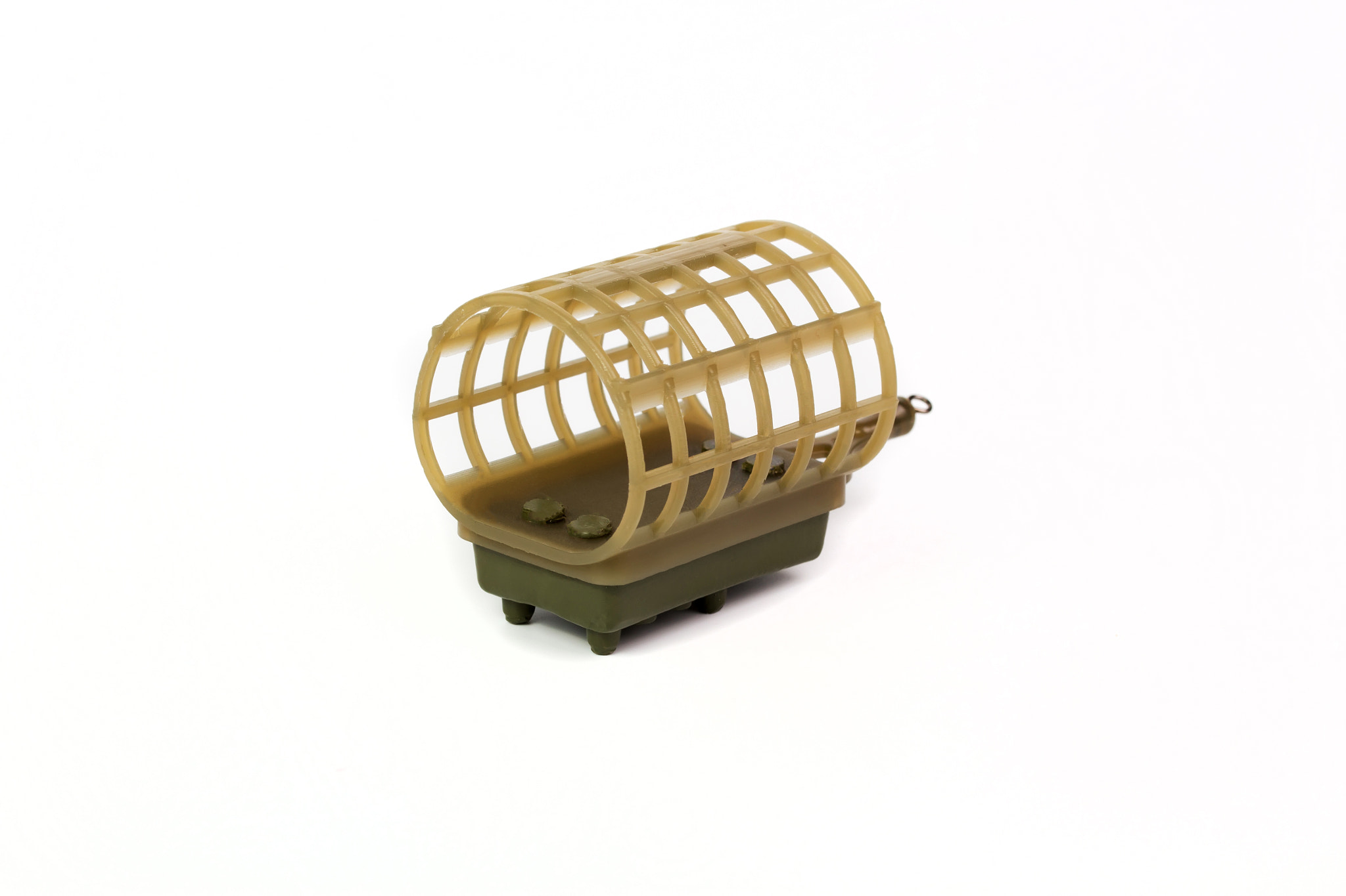 Canon EF-S 60mm F2.8 Macro USM sample photo. Many feeders for fishing on a white background photography
