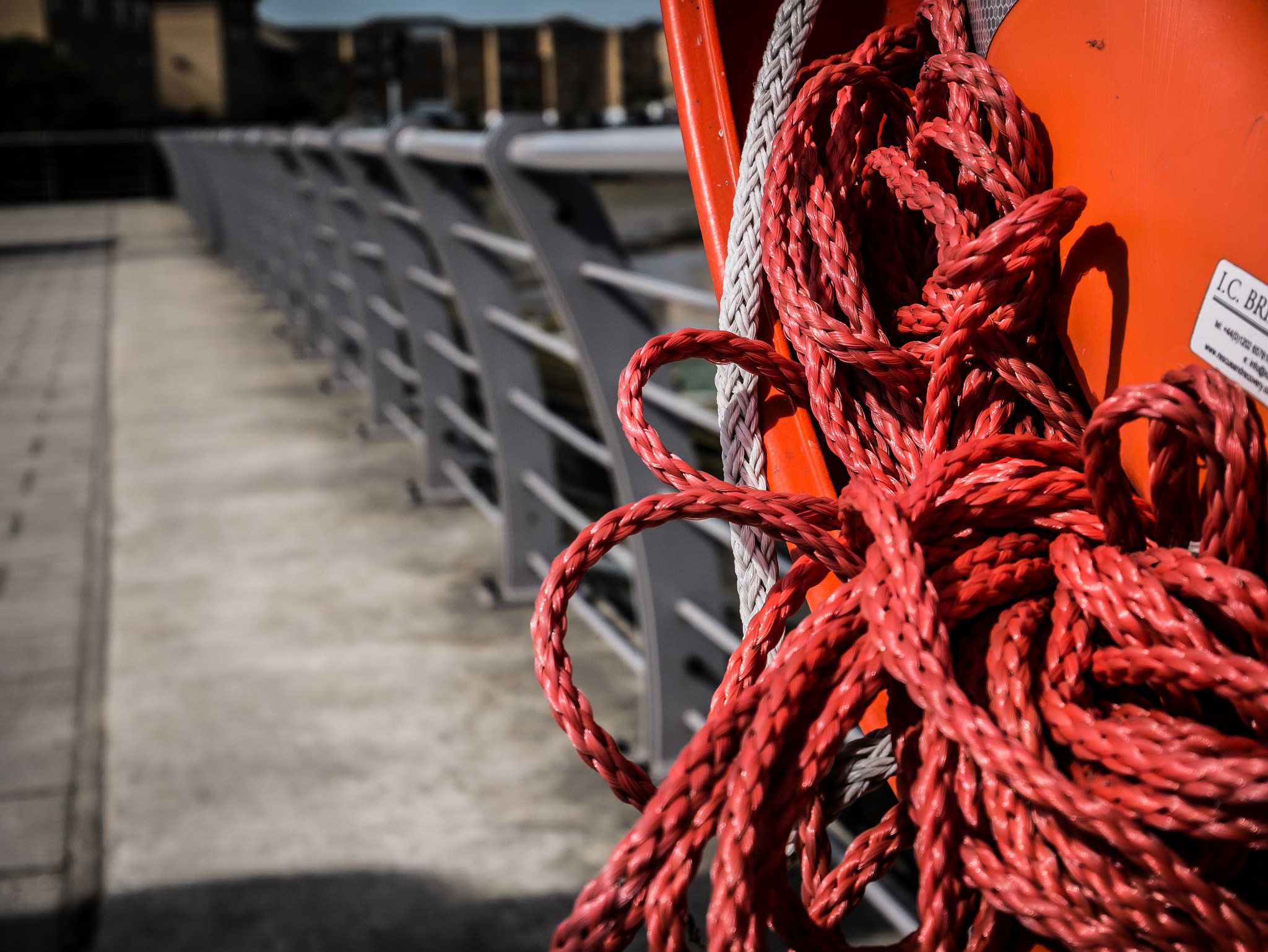 Panasonic Lumix G Vario HD 12-32mm F3.5-5.6 Mega OIS sample photo. Red rope of safety photography