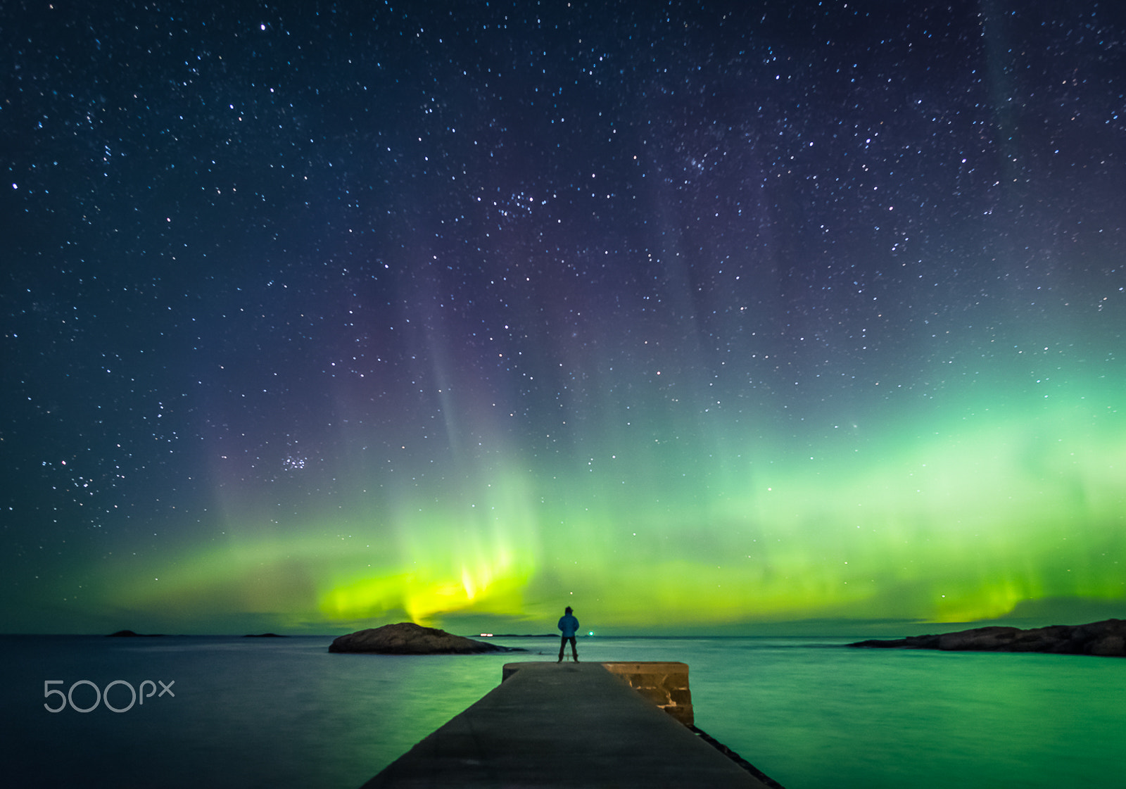 Nikon D750 + Nikon AF-S Nikkor 20mm F1.8G ED sample photo. Watching aurora photography