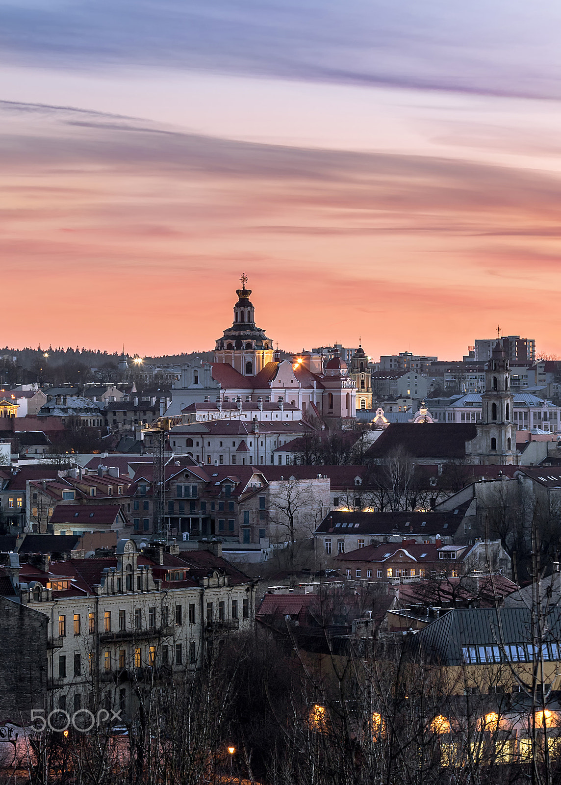 Canon EF 70-300mm F4-5.6L IS USM sample photo. Vilnius (Šv. kazimiero bažnyčia) photography