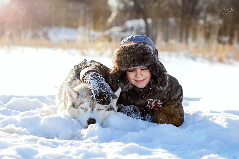 Nikon D90 + Nikon AF-S Nikkor 50mm F1.4G sample photo. прогулка с собакой photography