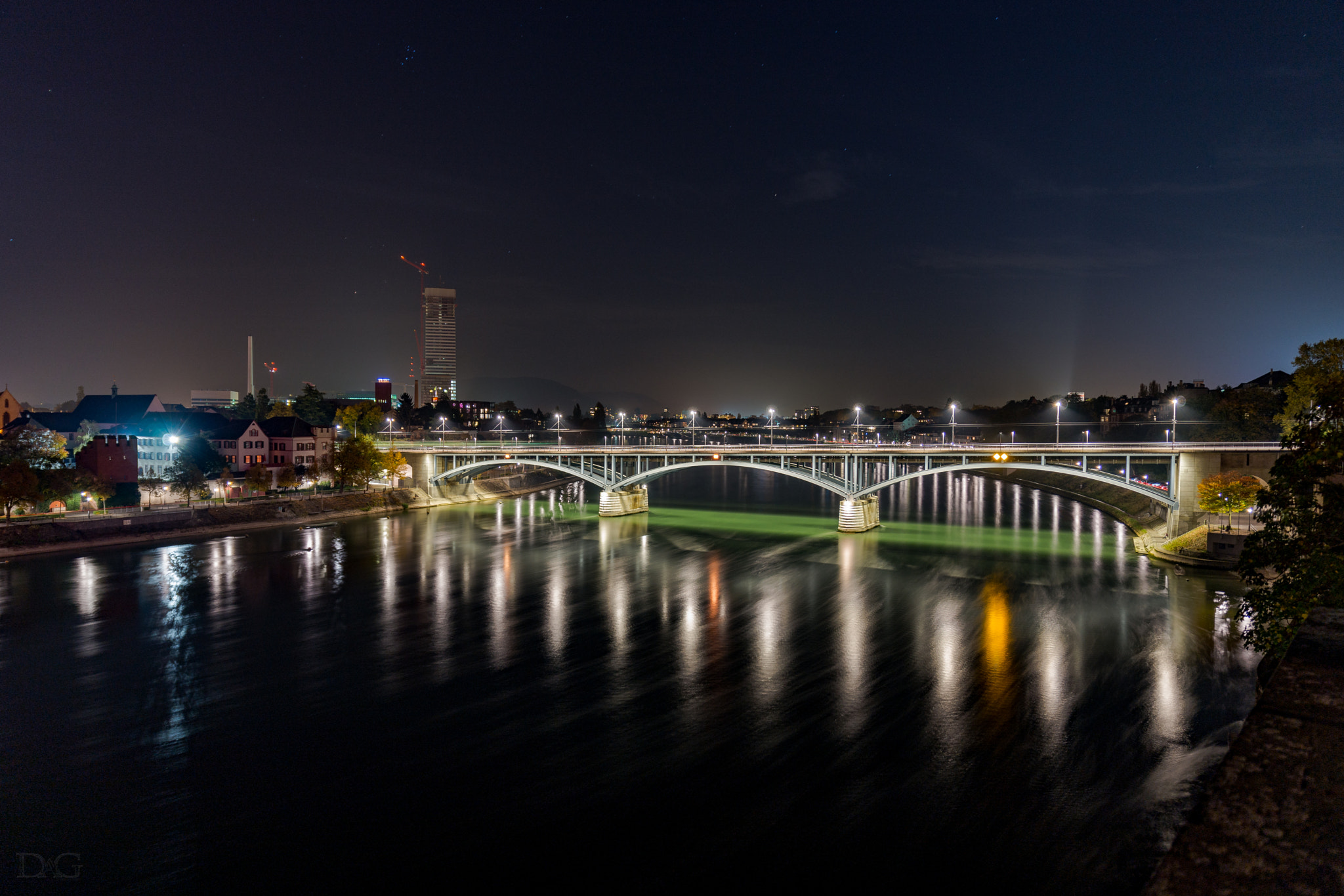 Sony a99 II + Tamron SP 24-70mm F2.8 Di VC USD sample photo. Basel bei nacht -  01 photography