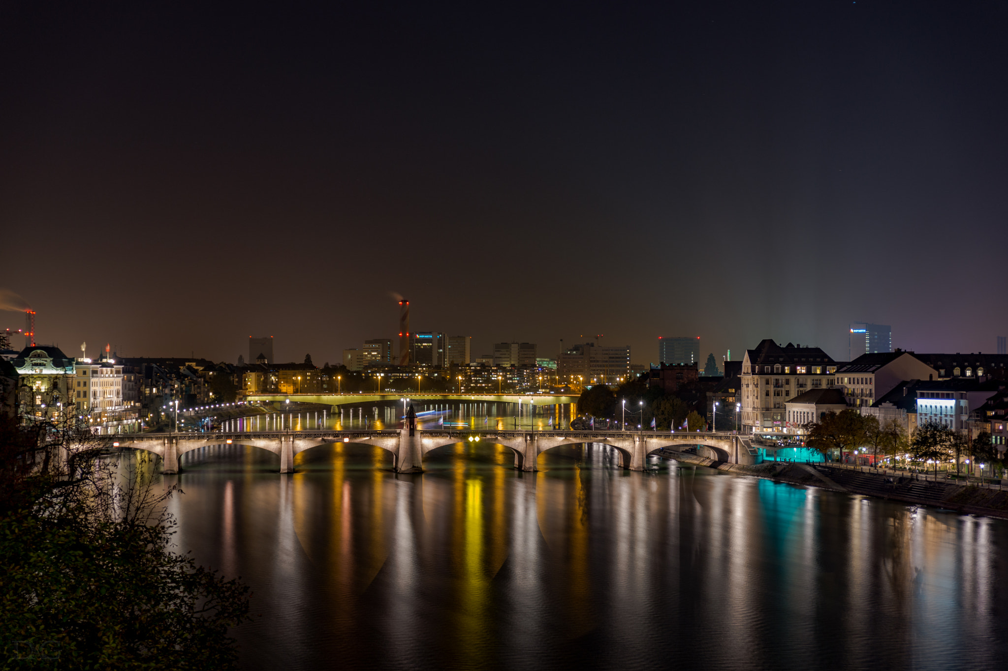 Sony a99 II + Tamron SP 24-70mm F2.8 Di VC USD sample photo. Basel bei nacht -  04 photography