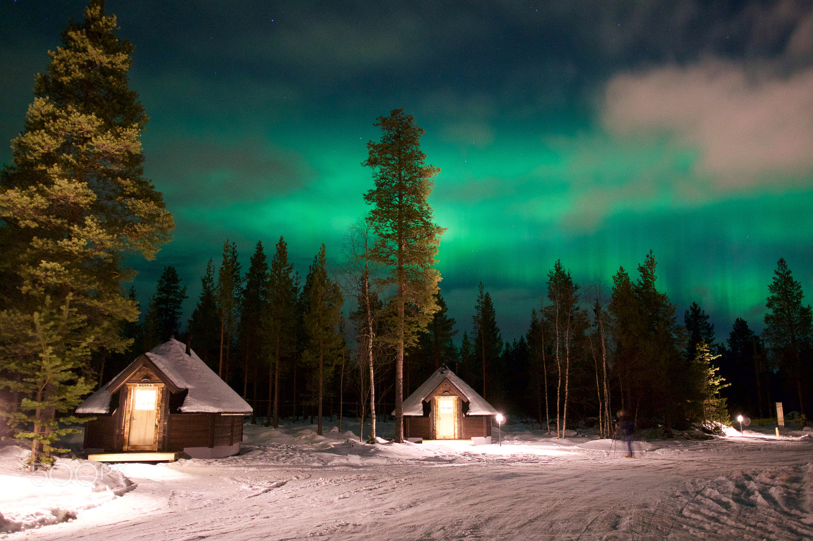 Sigma 19mm F2.8 EX DN sample photo. Aurora cabins under clouds photography