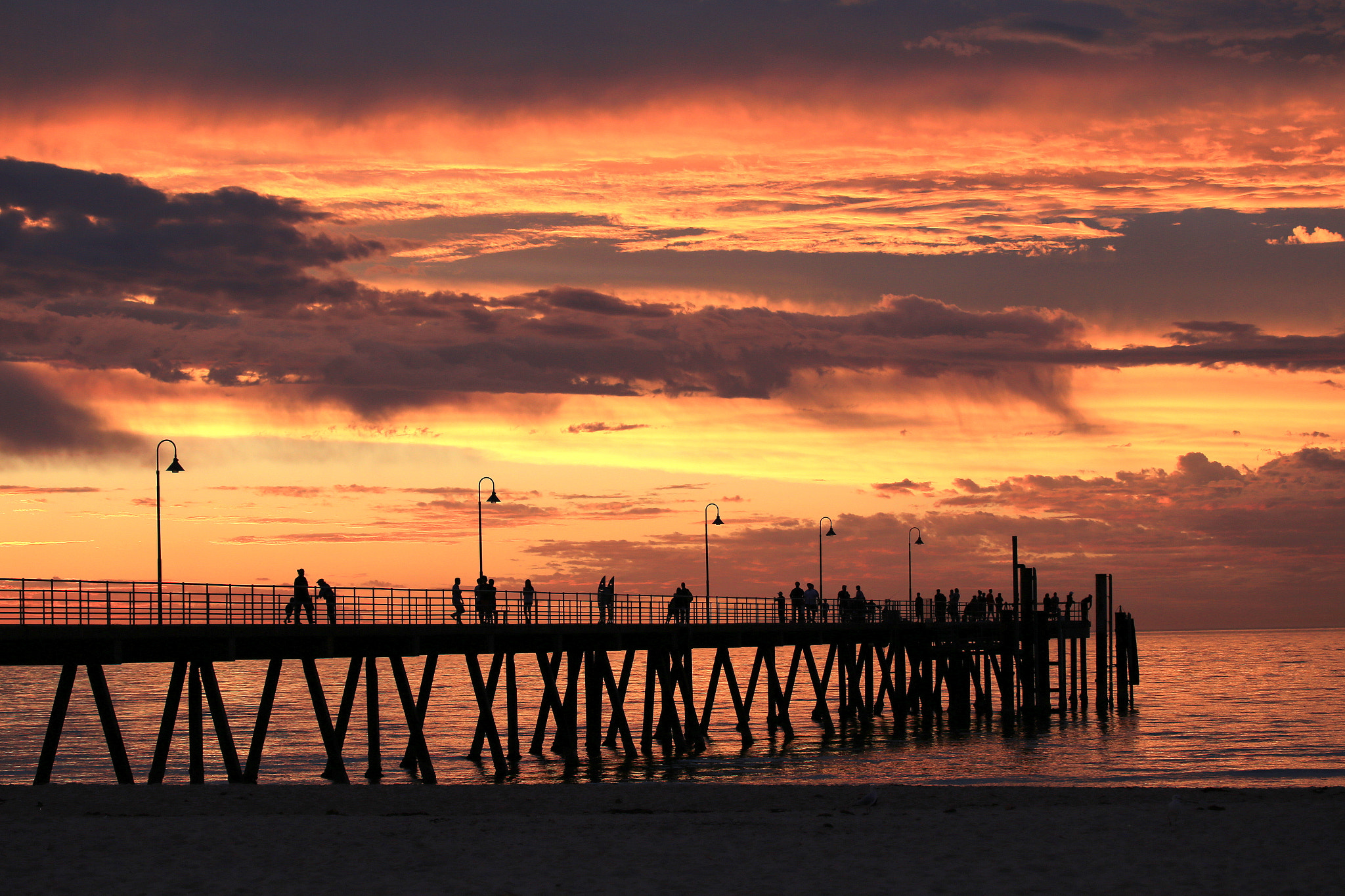 Canon EOS 6D + Canon EF 100-400mm F4.5-5.6L IS USM sample photo. Glenelg jetty photography