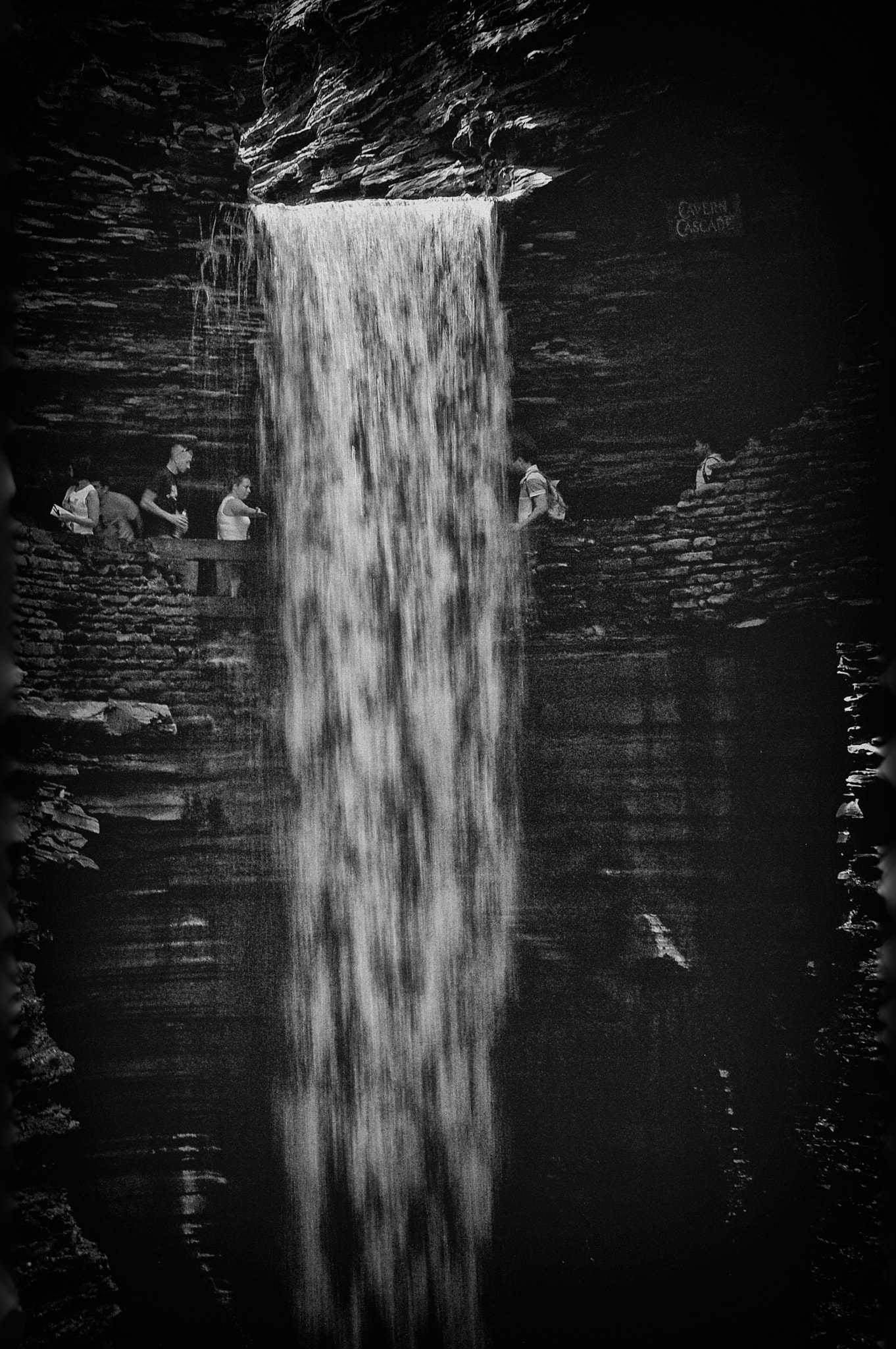 Nikon D40 sample photo. Behind the falls photography