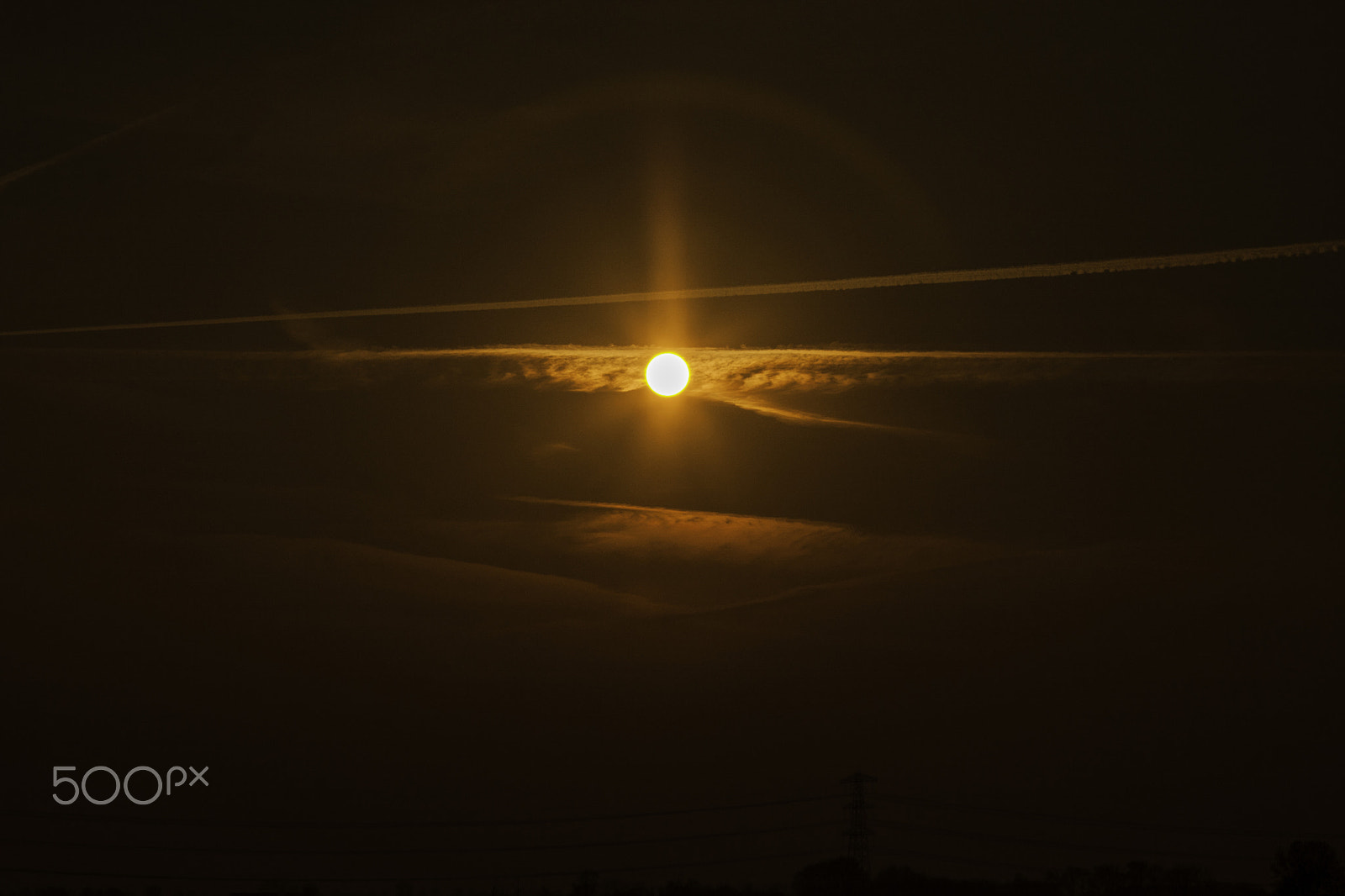 Canon EOS 40D + Canon EF 24-105mm F4L IS USM sample photo. Sunset circle photography