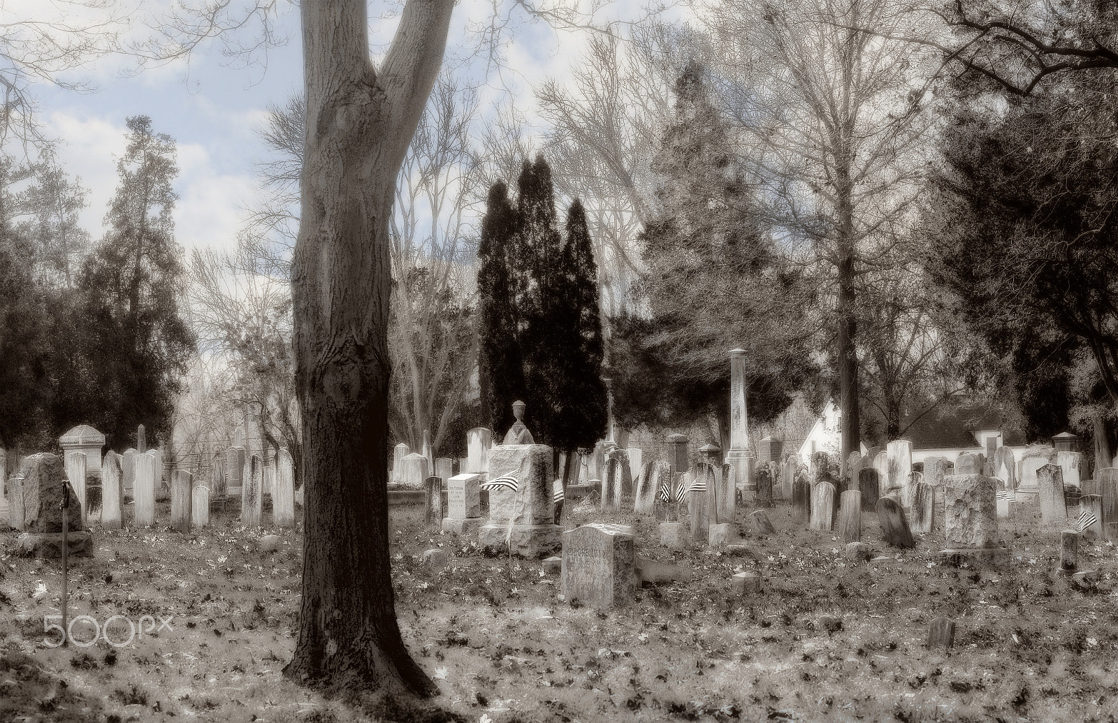 Nikon AF-S Nikkor 70-200mm F2.8G ED VR II sample photo. Neighboring cemeteries from pre revolutionary time photography