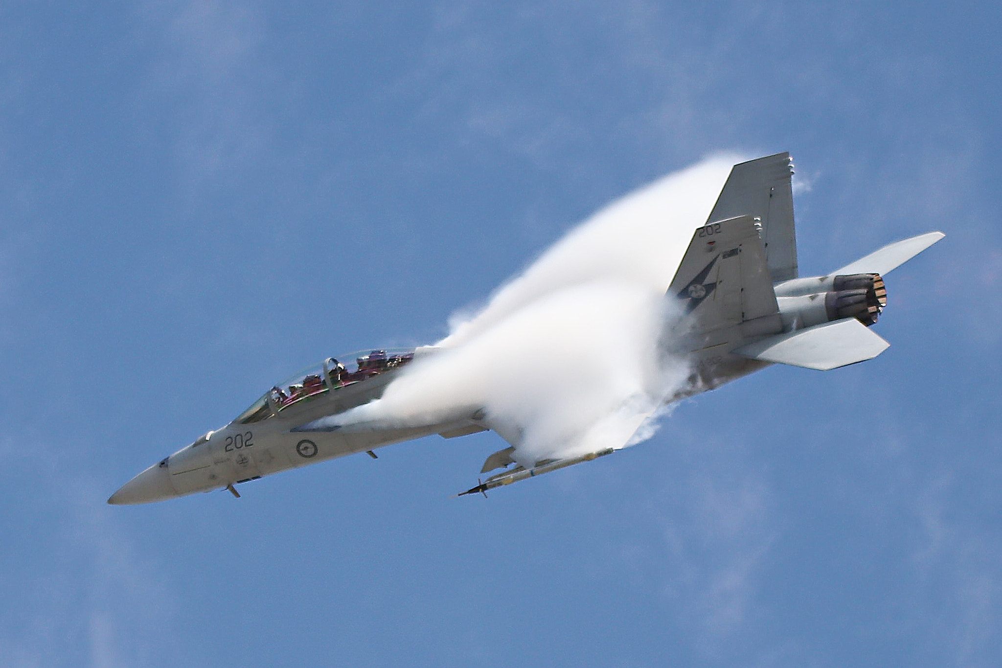 Sigma 70-200mm F2.8 EX DG OS HSM sample photo. F-18 air show before the start of the formula 1 gp photography