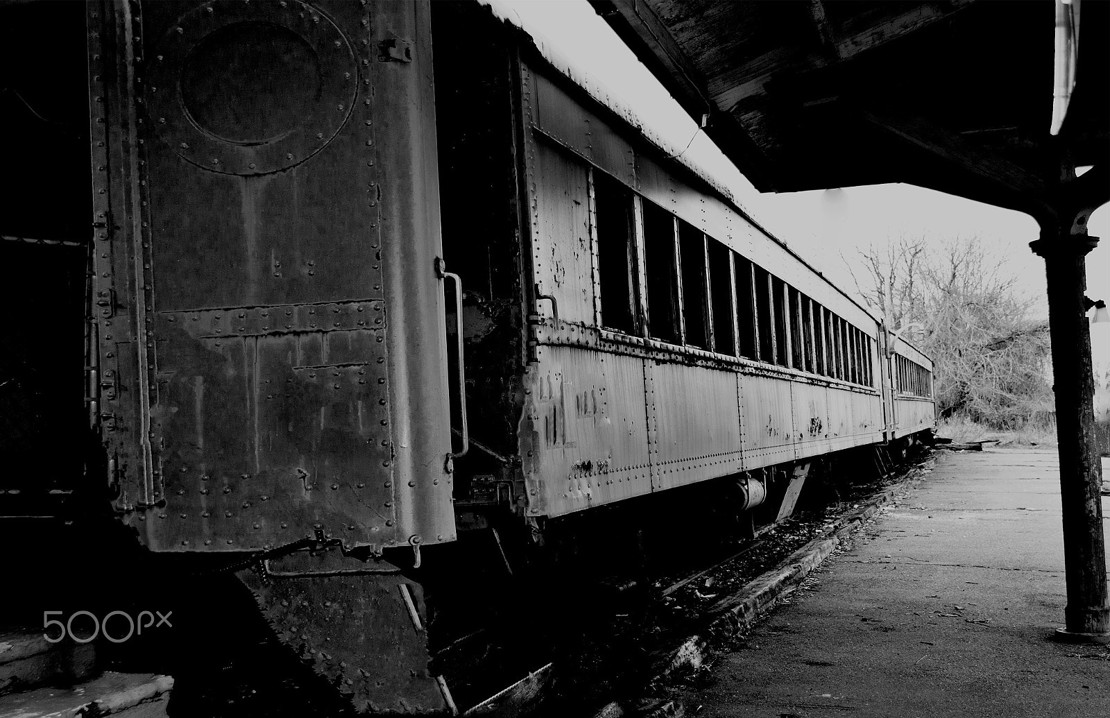 Nikon D90 sample photo. Train car in boonton station photography